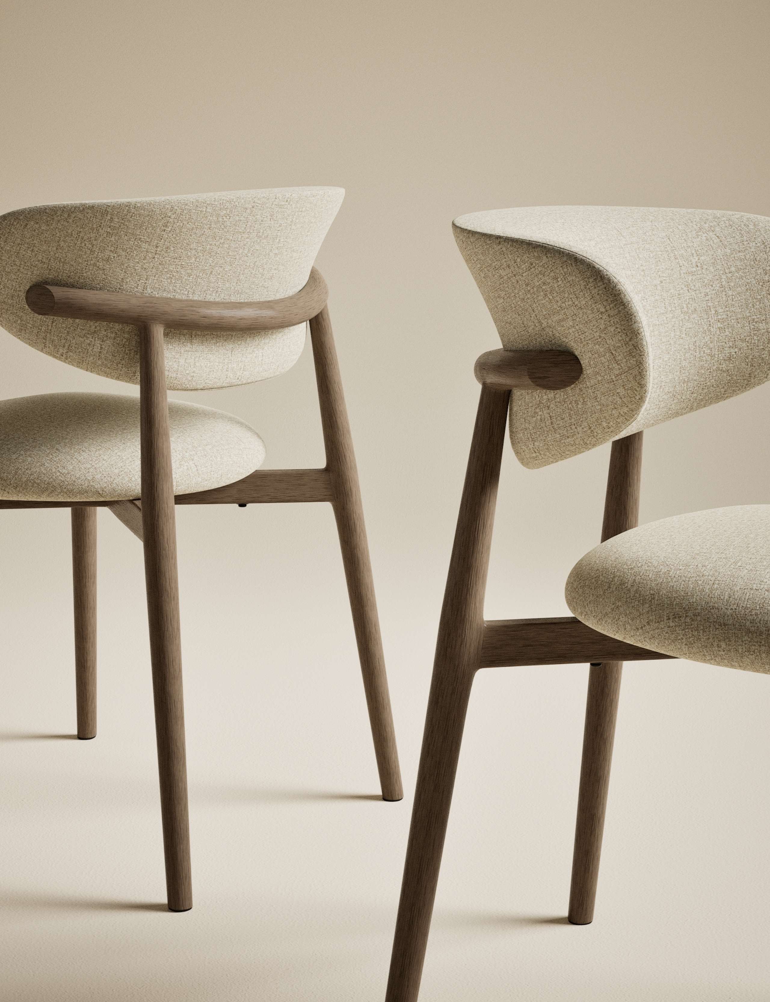 Set of 2 Arc Dining Chairs 4 of 9