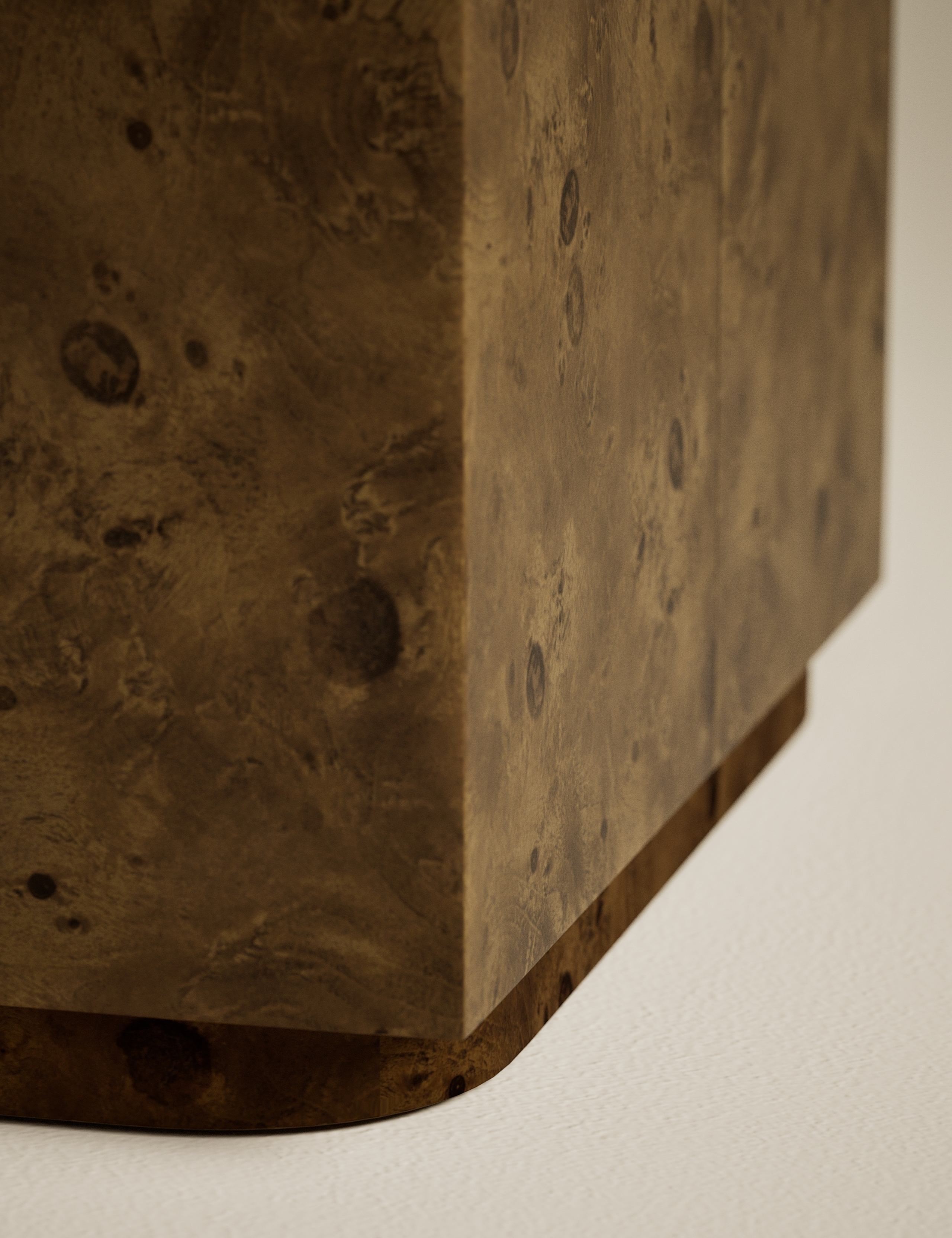 Burl Wood Rectangular Coffee Table 5 of 6