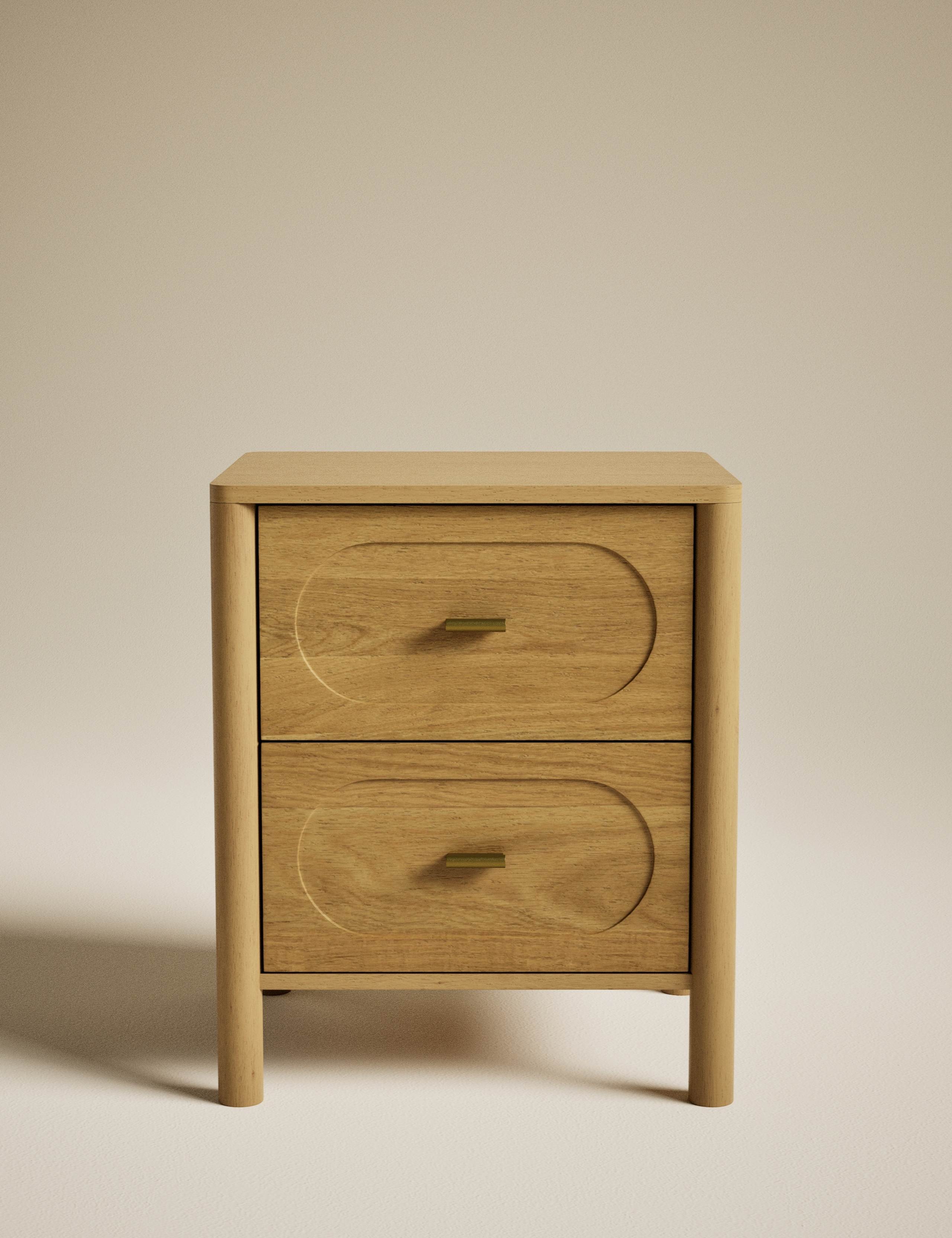 Giles 2 Drawer Bedside Table 2 of 6