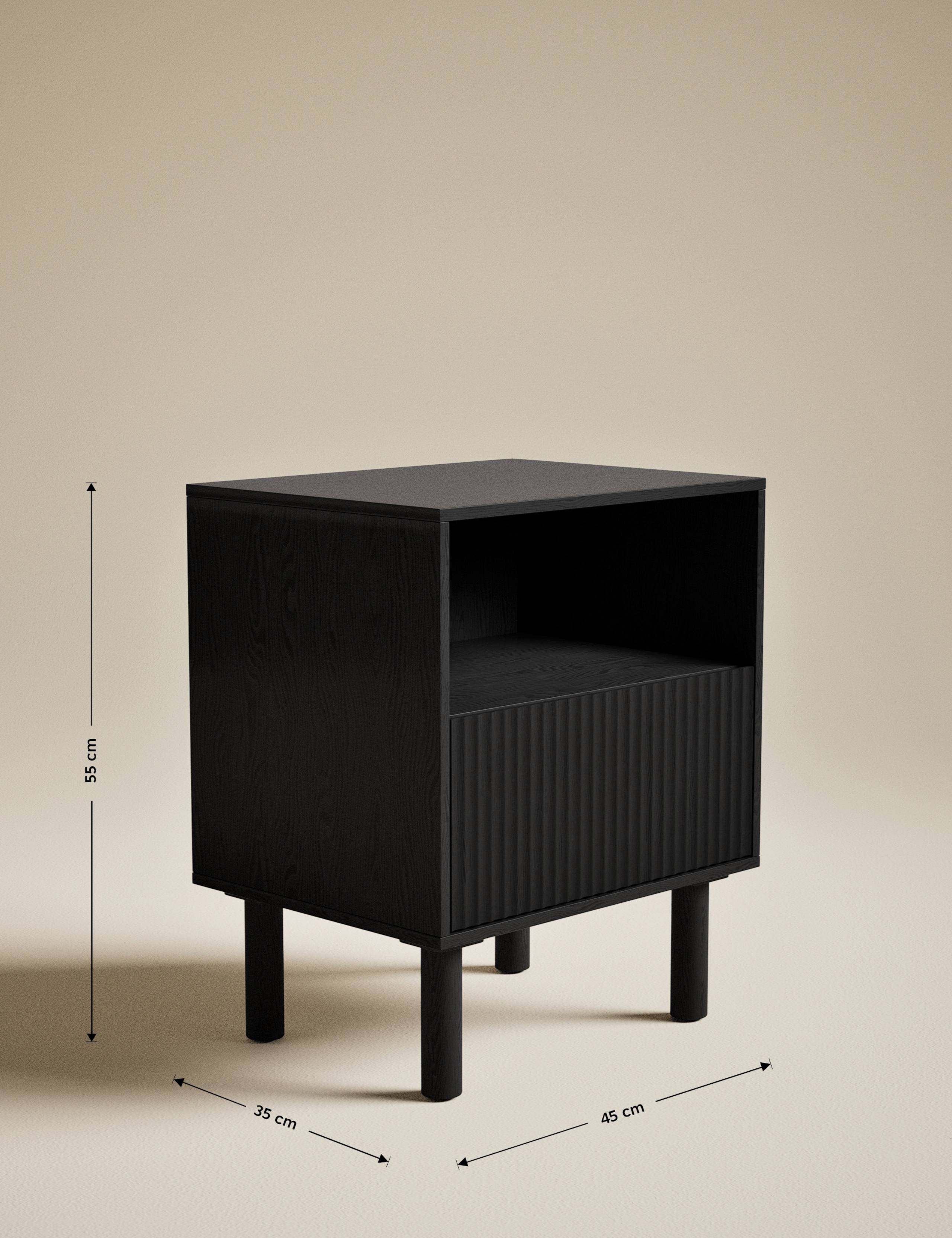 Fluted Bedside Table 2 of 6