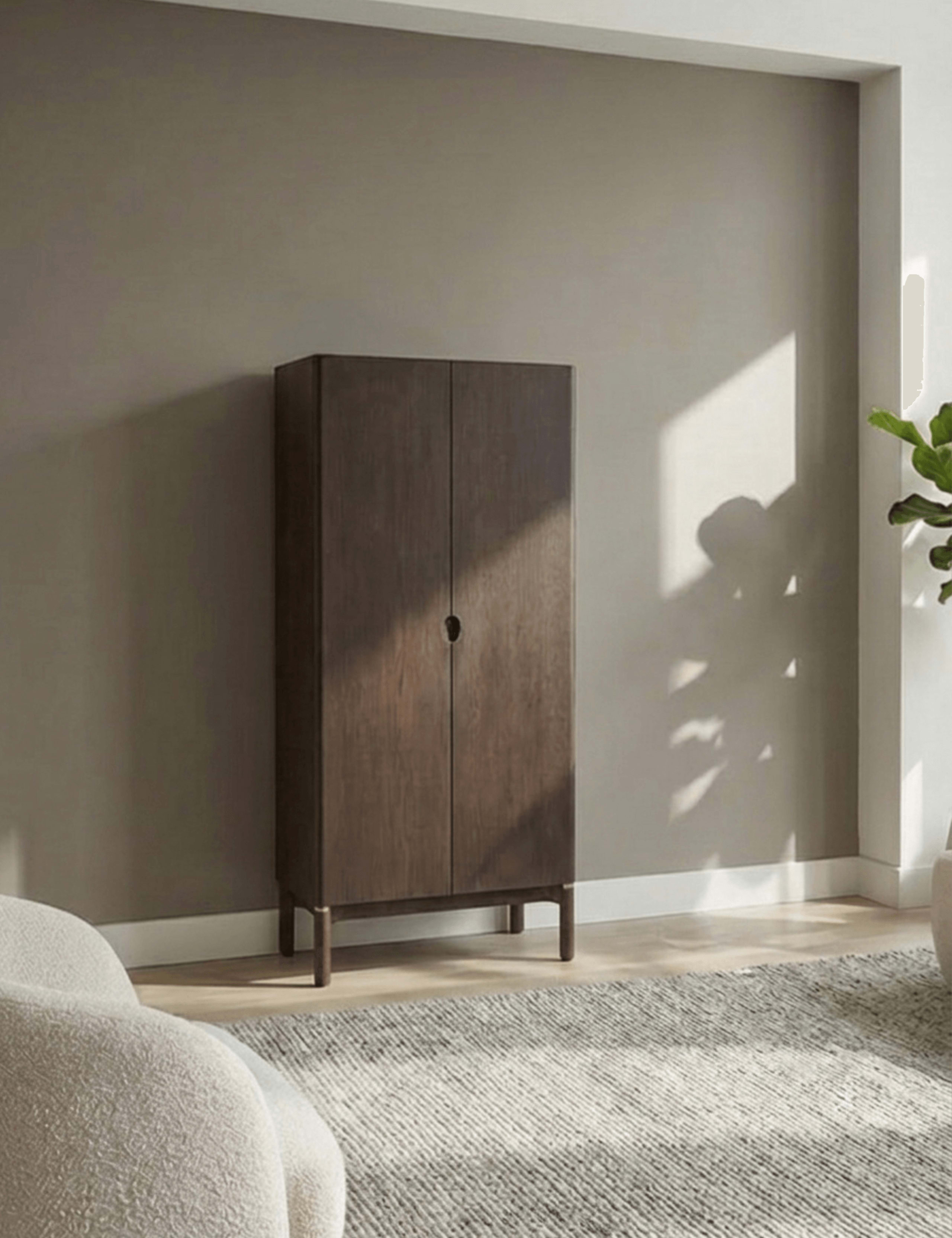 ARKA Dark Wood 2-Door Cupboard 3 of 4