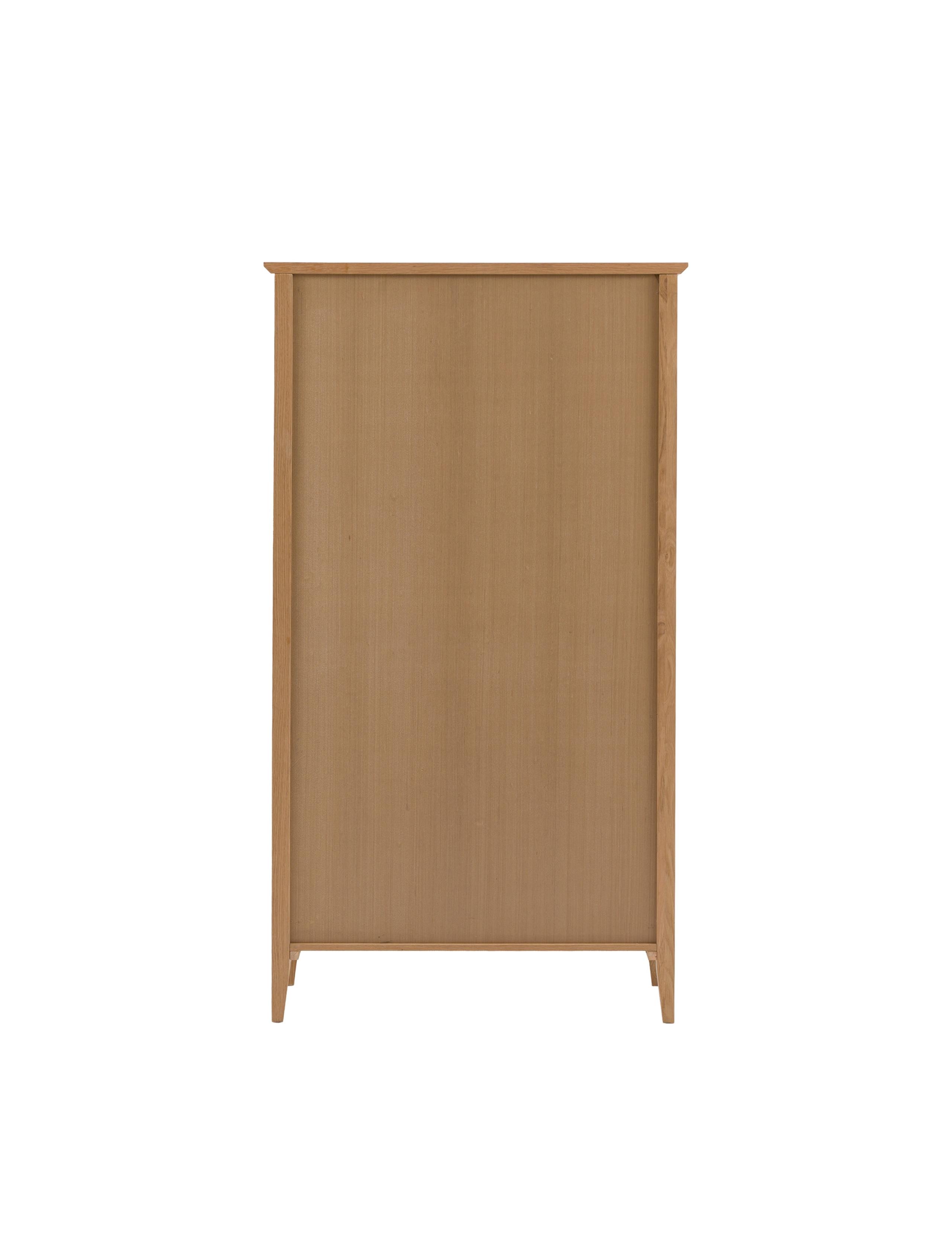 Rye Oak Veneer Glass Display Cabinet 7 of 12