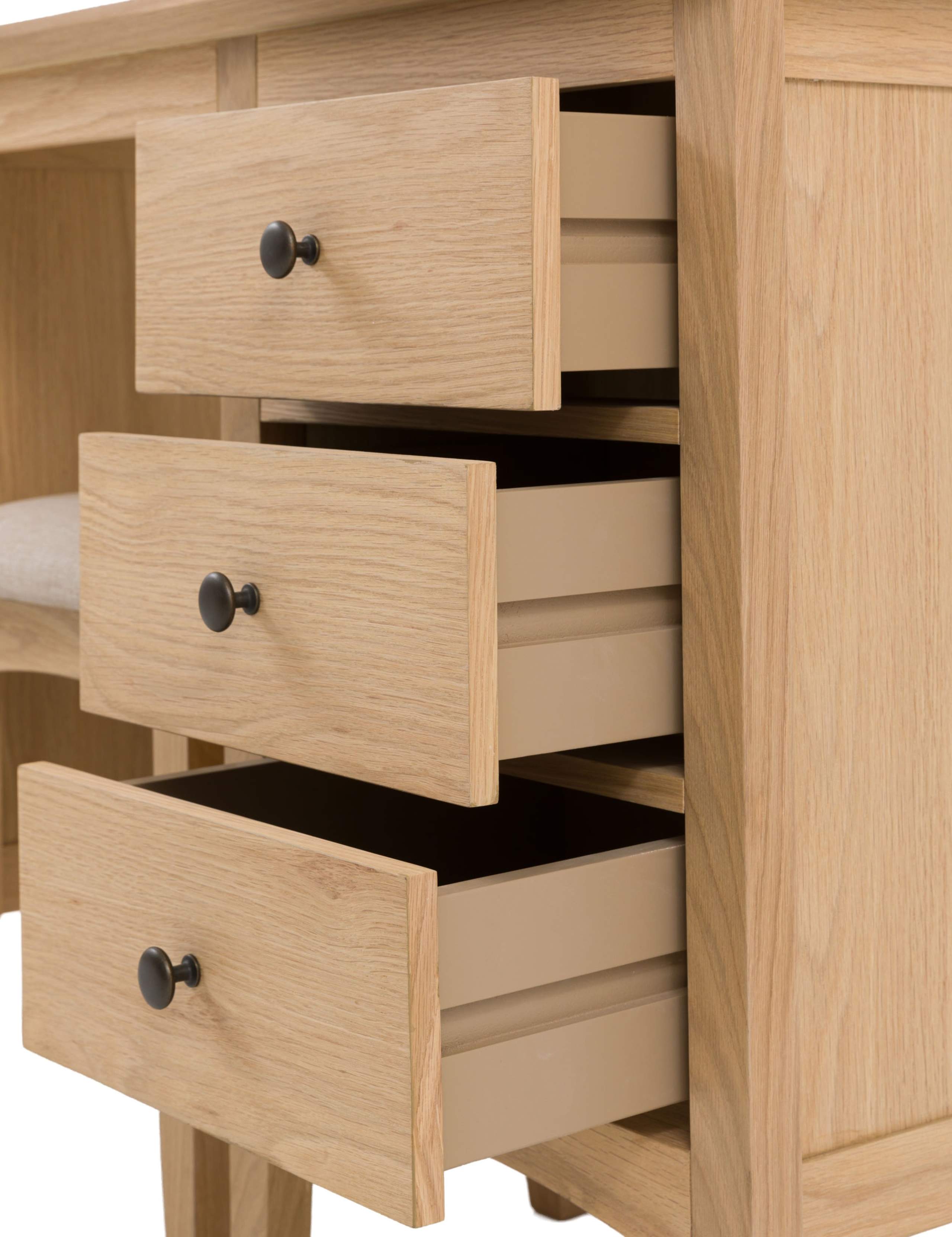 Rye 6 Drawer Dressing Table & Stool 10 of 11