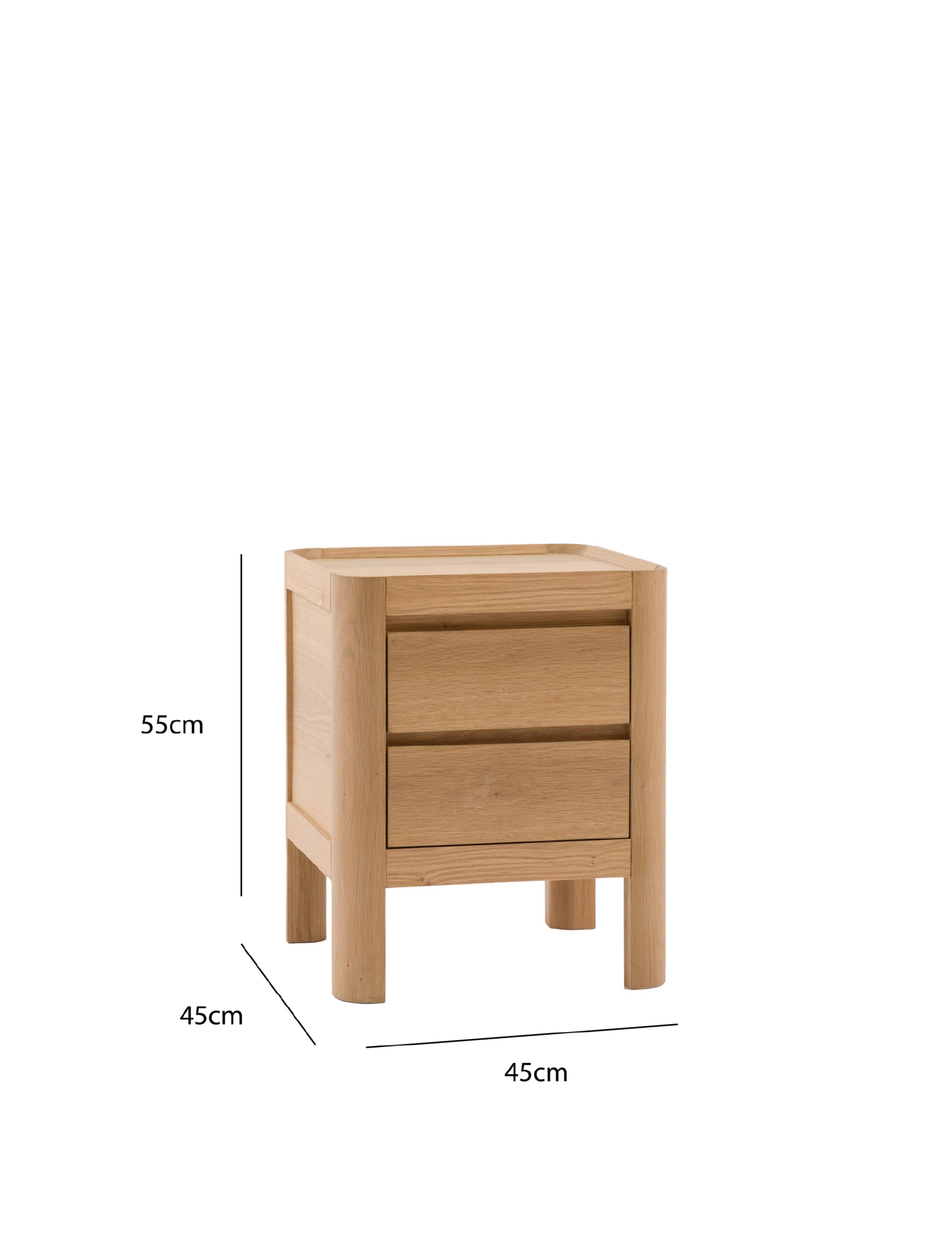 Ember Two Drawer Bedside Table 12 of 12