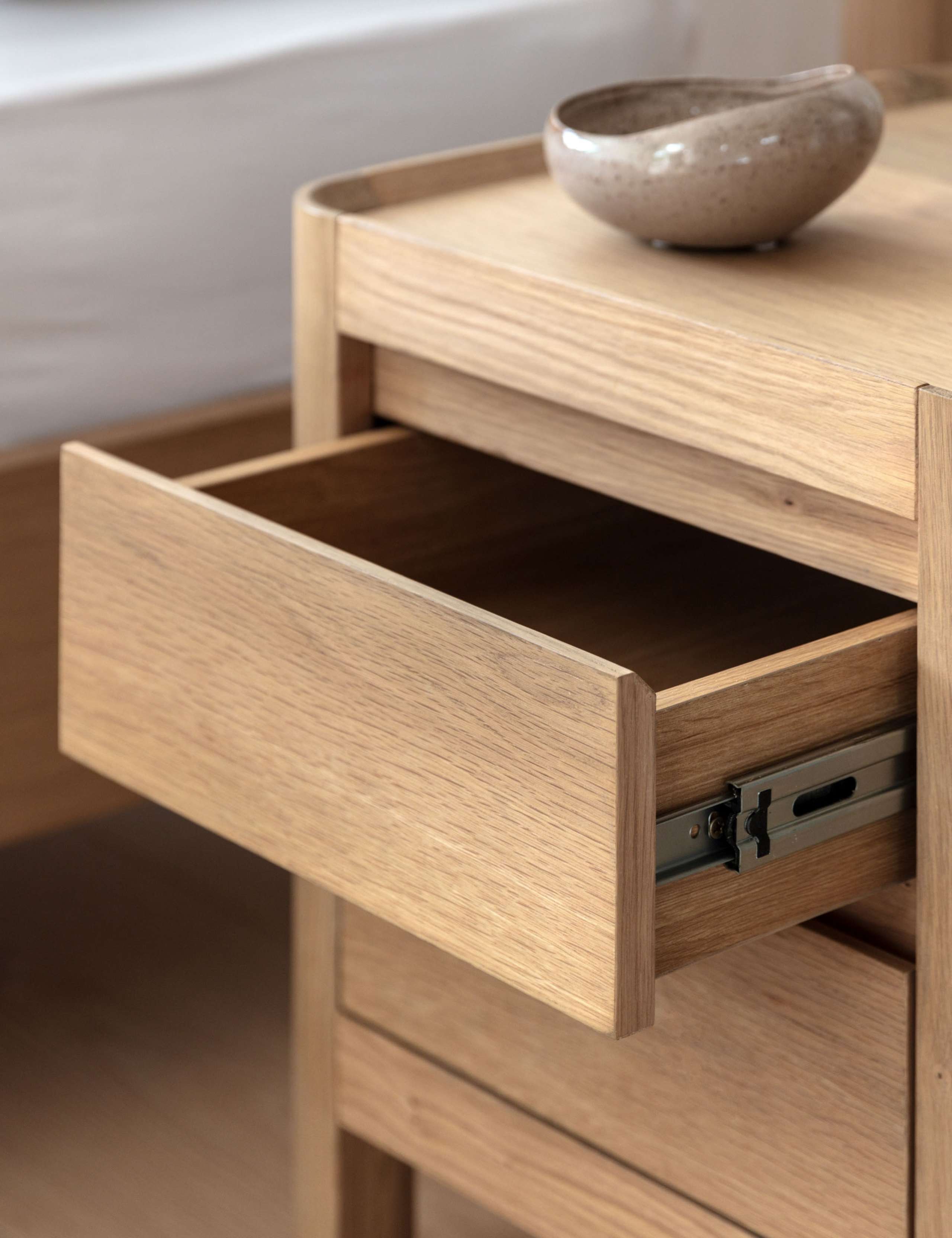 Ember Two Drawer Bedside Table 8 of 12