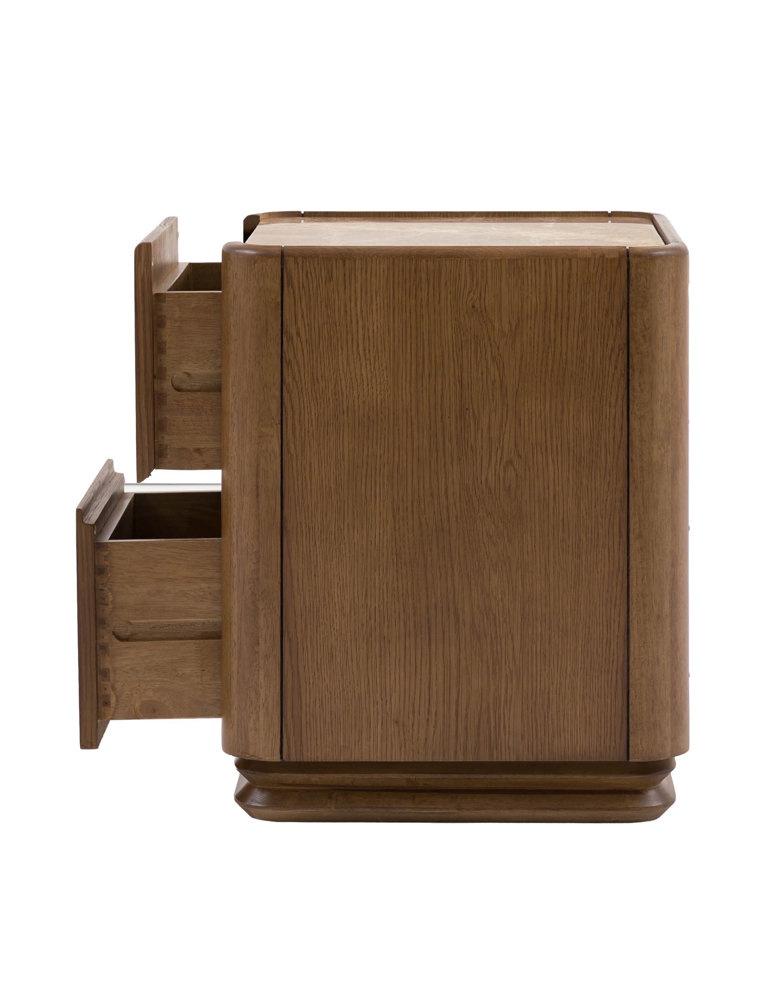 Dempsey Two Drawer Bedside Table 5 of 11