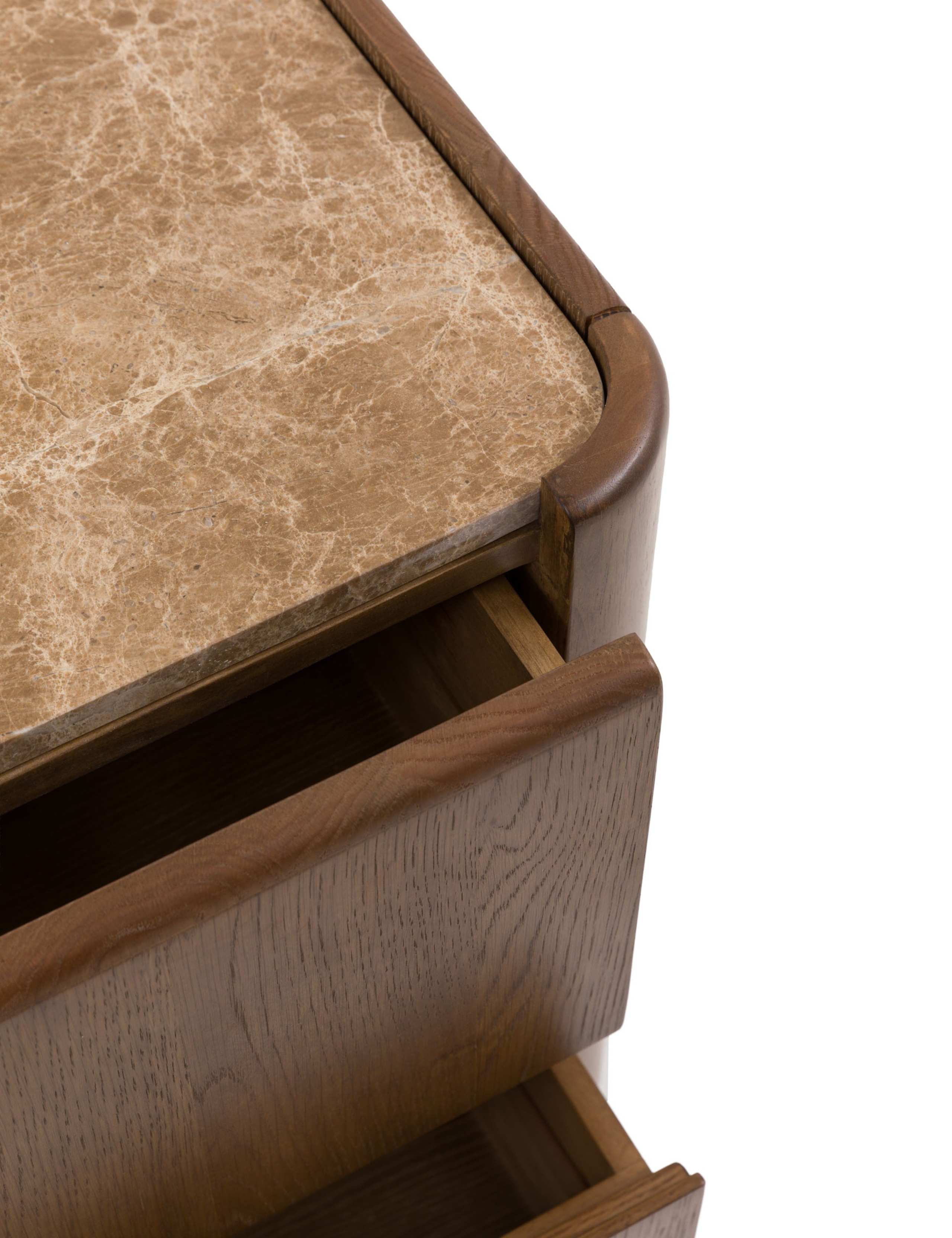 Dempsey Two Drawer Bedside Table 11 of 11