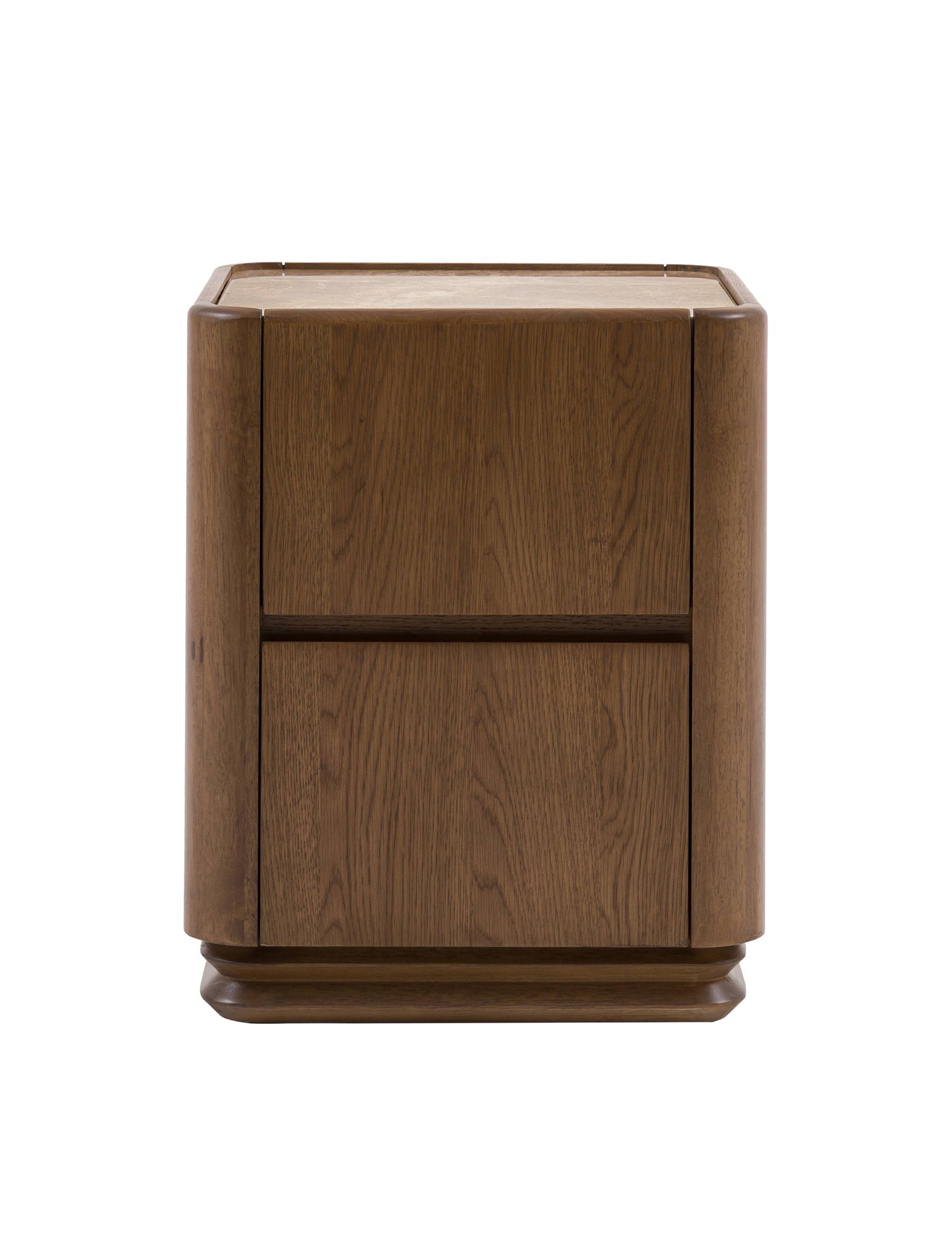Dempsey Two Drawer Bedside Table 2 of 11