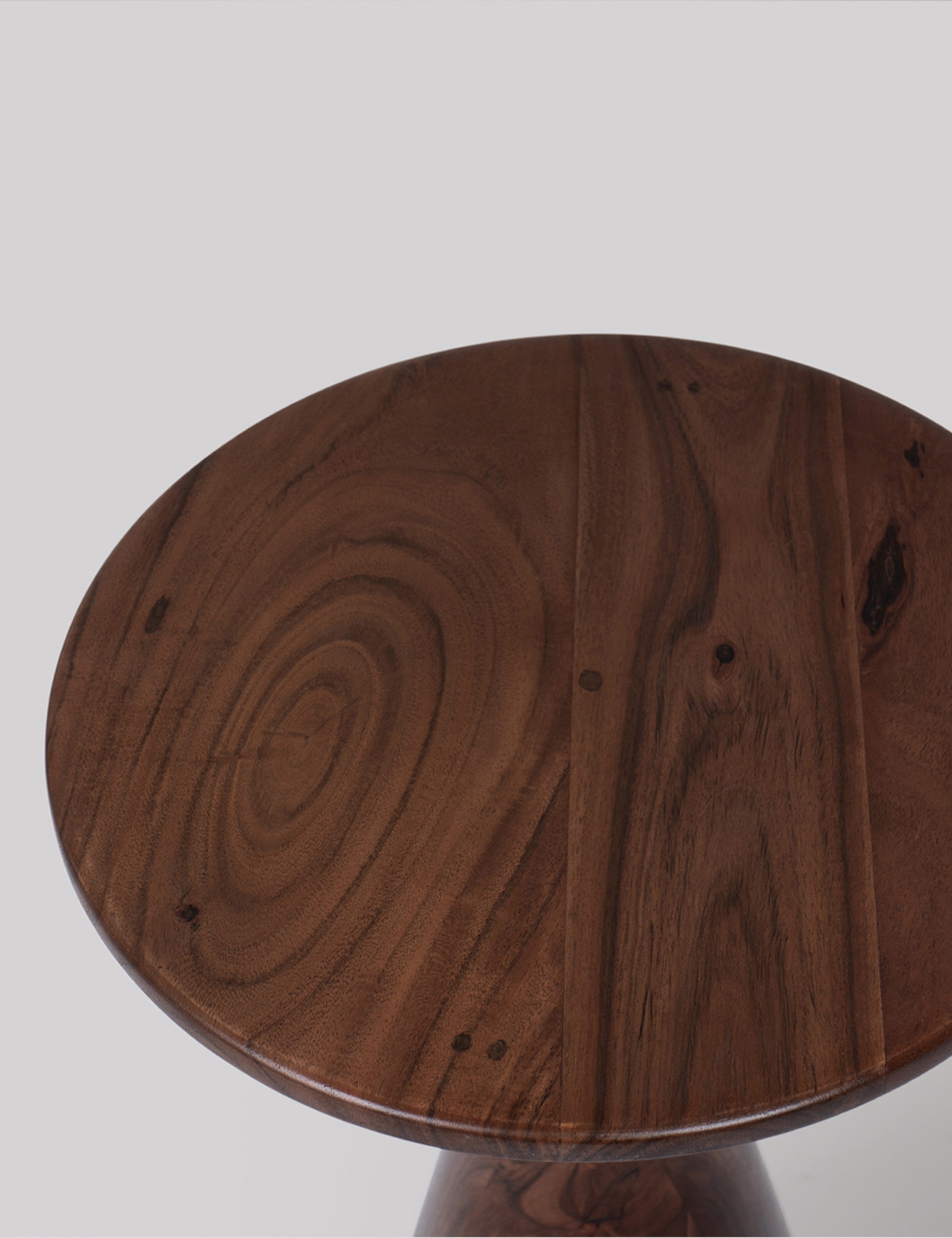 Figura Acacia Wood Side Table 2 of 4