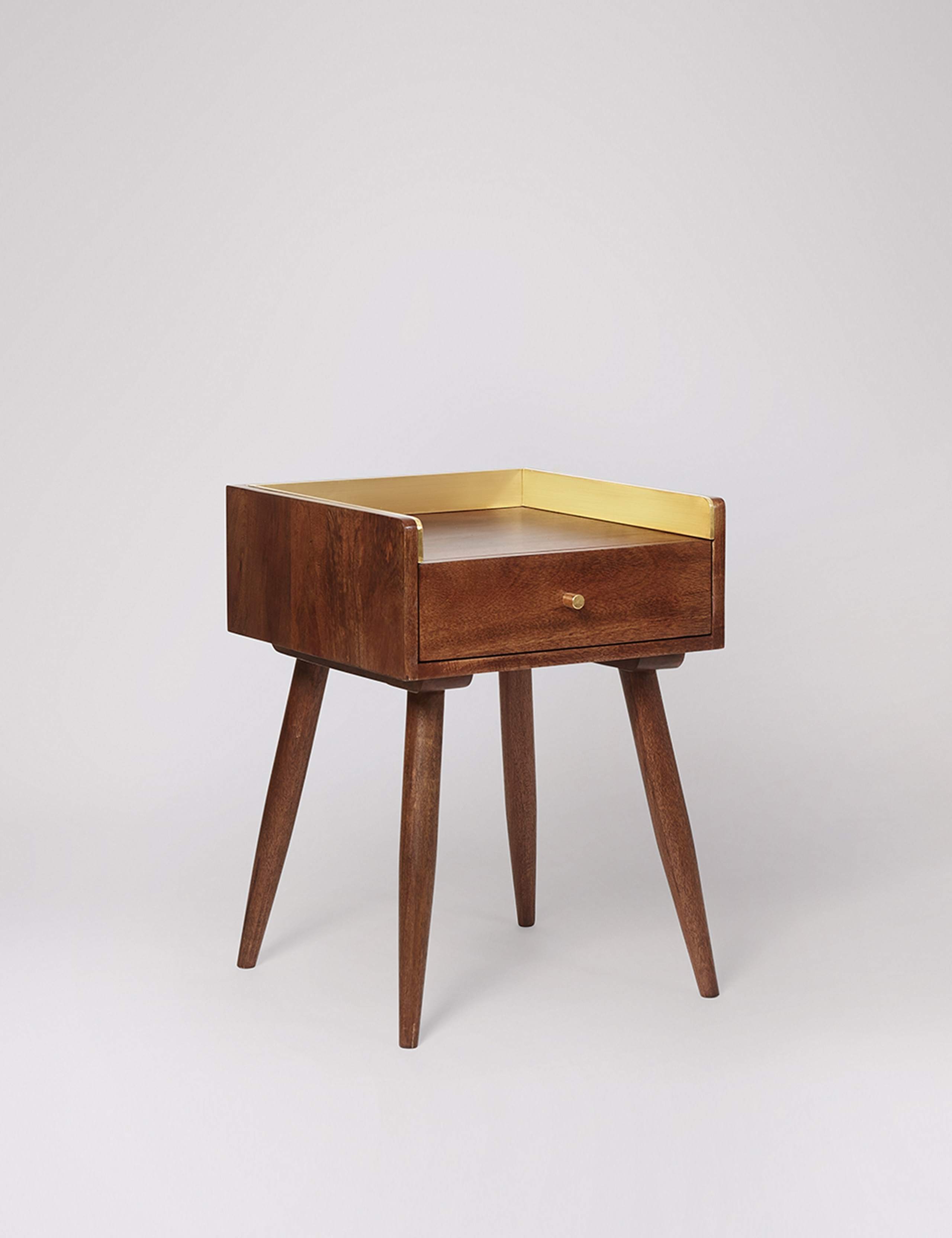 Fresco Mango Wood 1 Drawer Side Table 4 of 6
