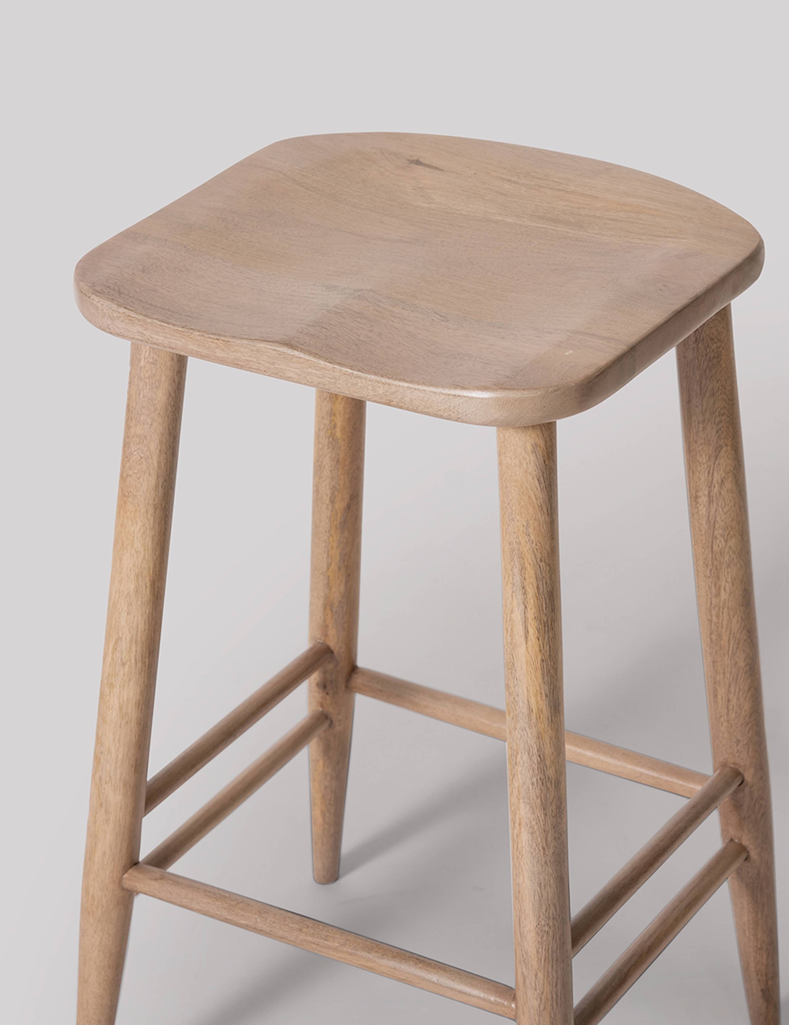 Set of 2 Southwark Mango Wood Barstools 2 of 6