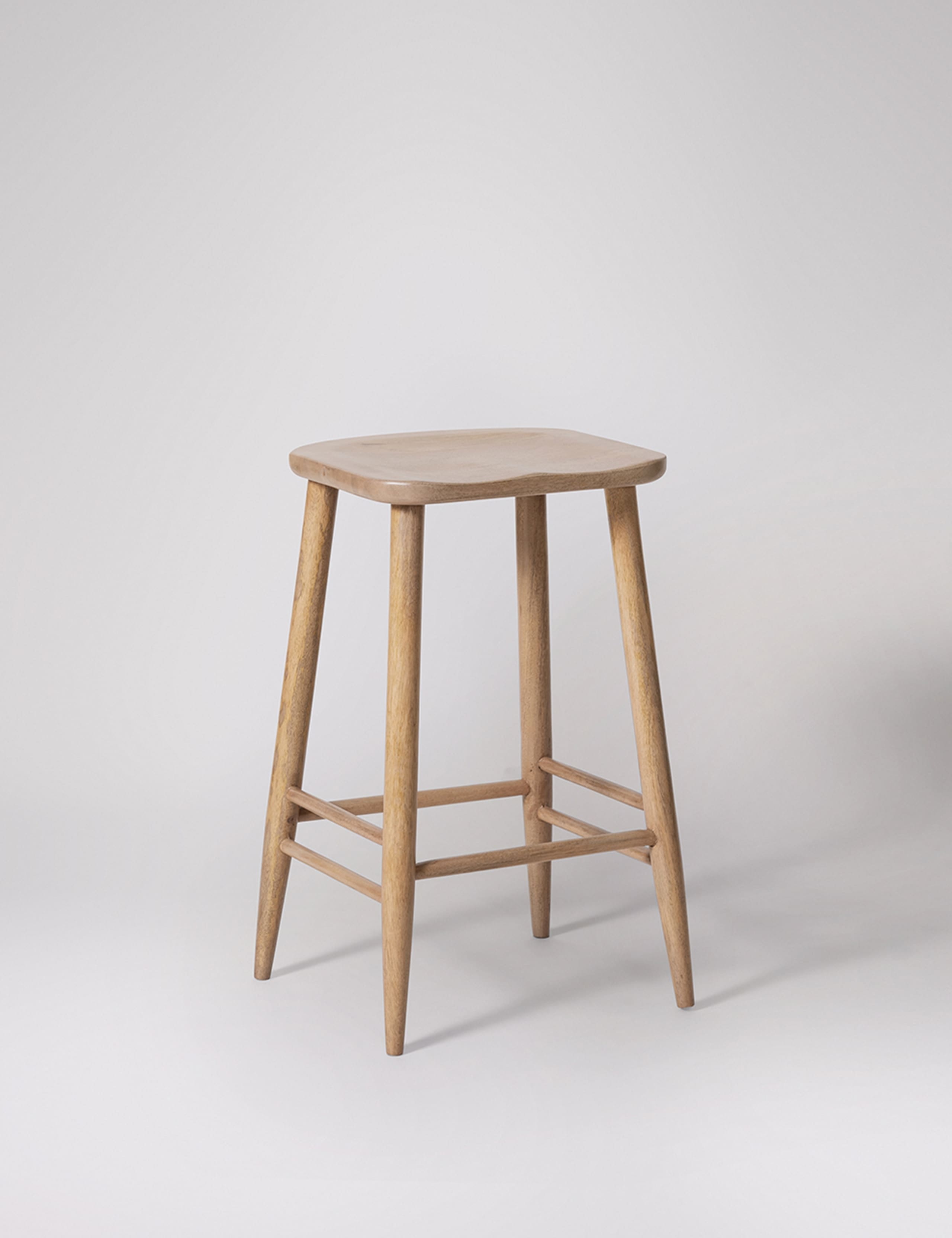 Set of 2 Southwark Mango Wood Barstools 4 of 6