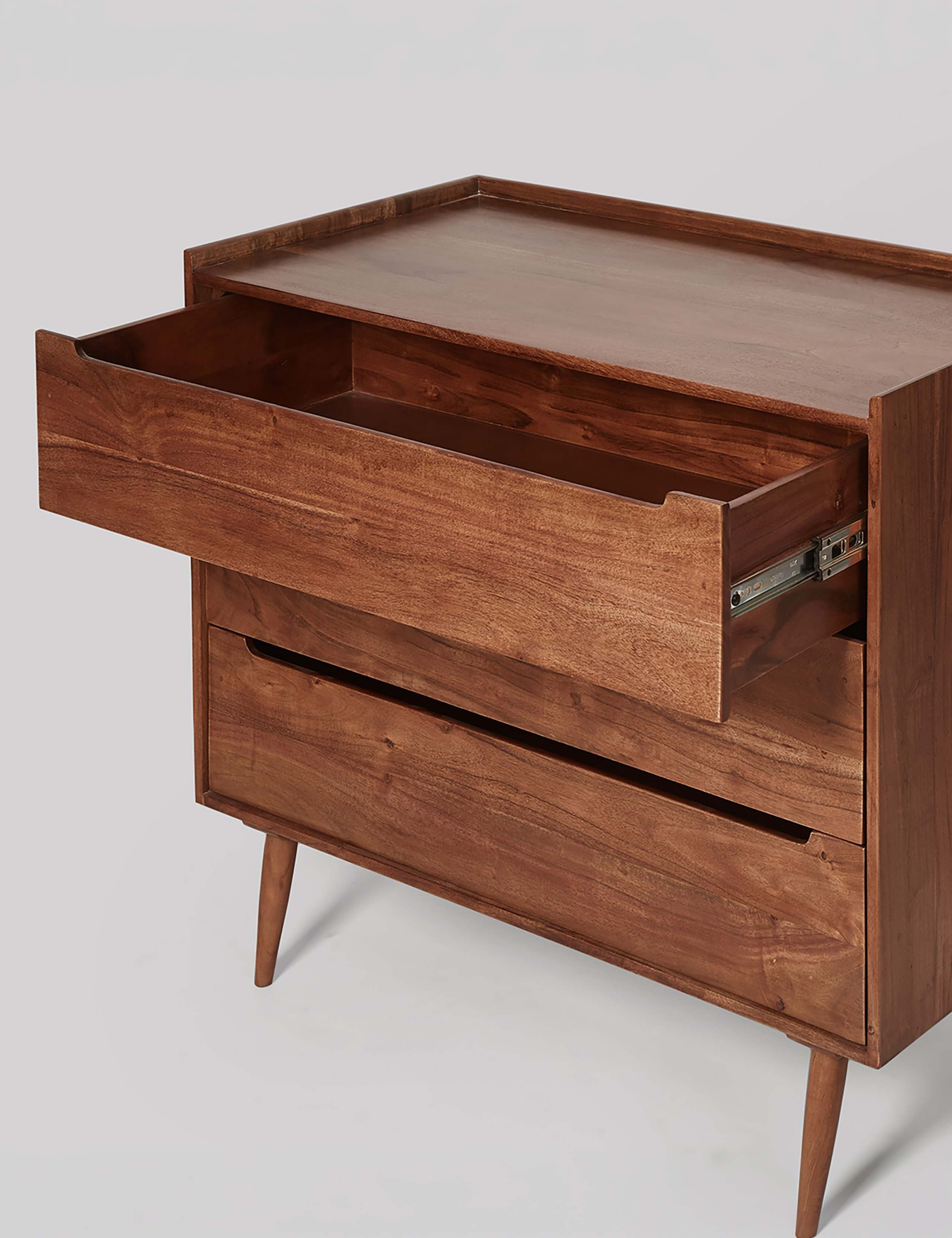 Southwark Acacia Wood 3 Drawer Chest 3 of 6