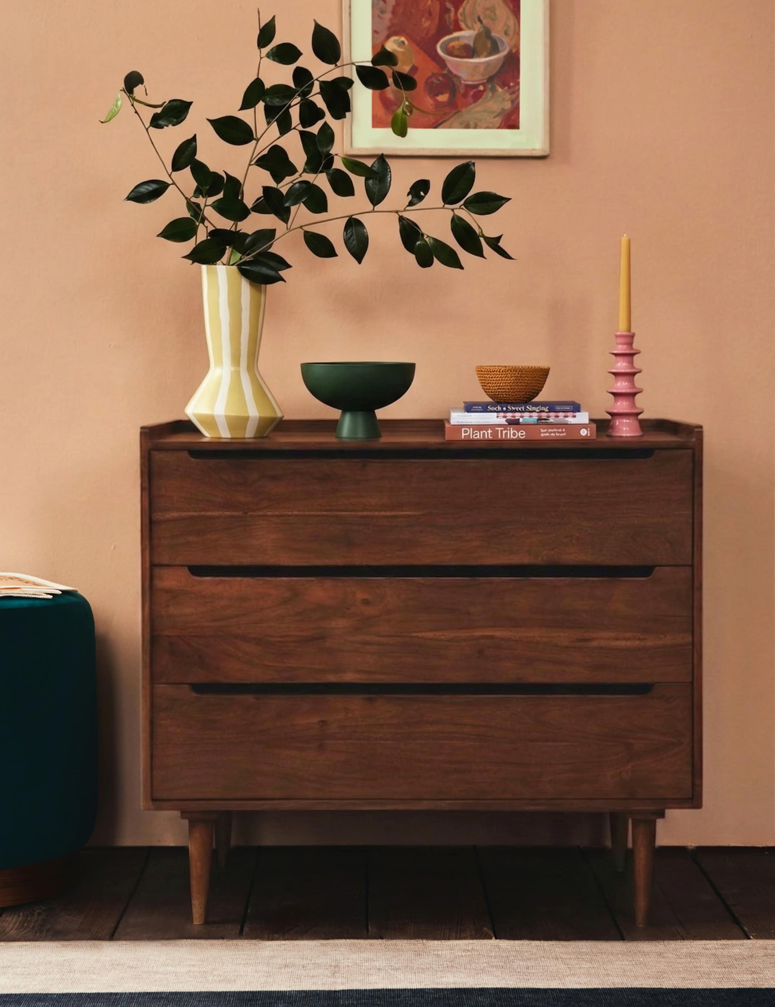 Southwark Acacia Wood 3 Drawer Chest 5 of 6