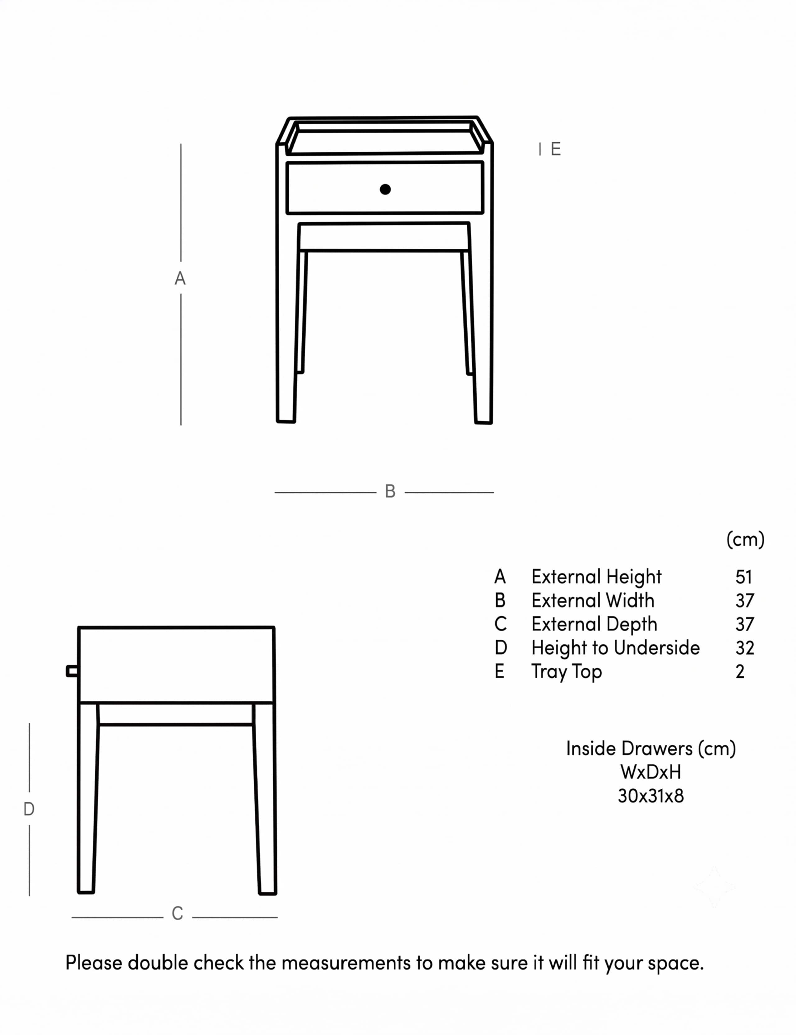 Newham Bedside Table 5 of 5