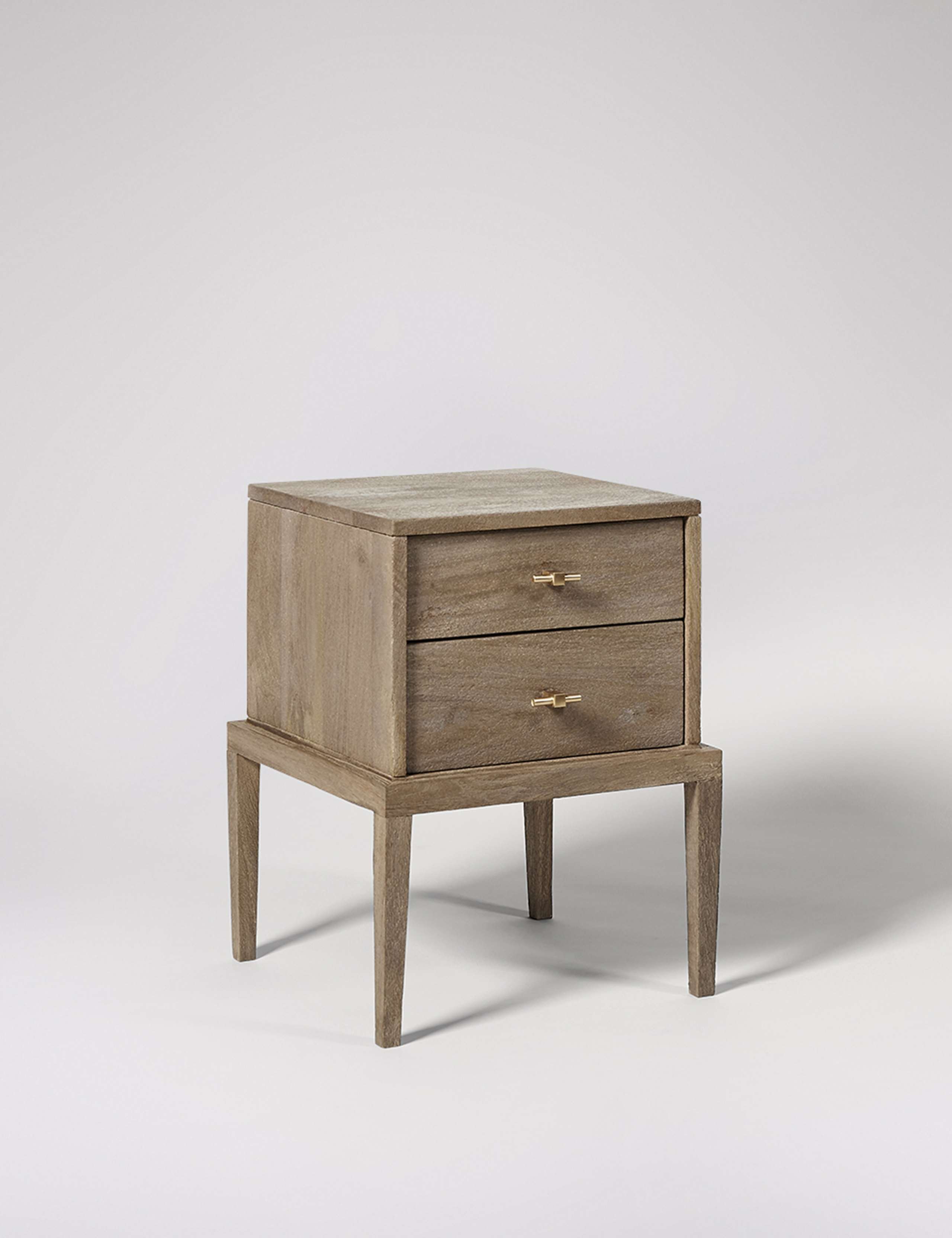 Verne Mango Wood 2 Drawer Bedside Table 2 of 6