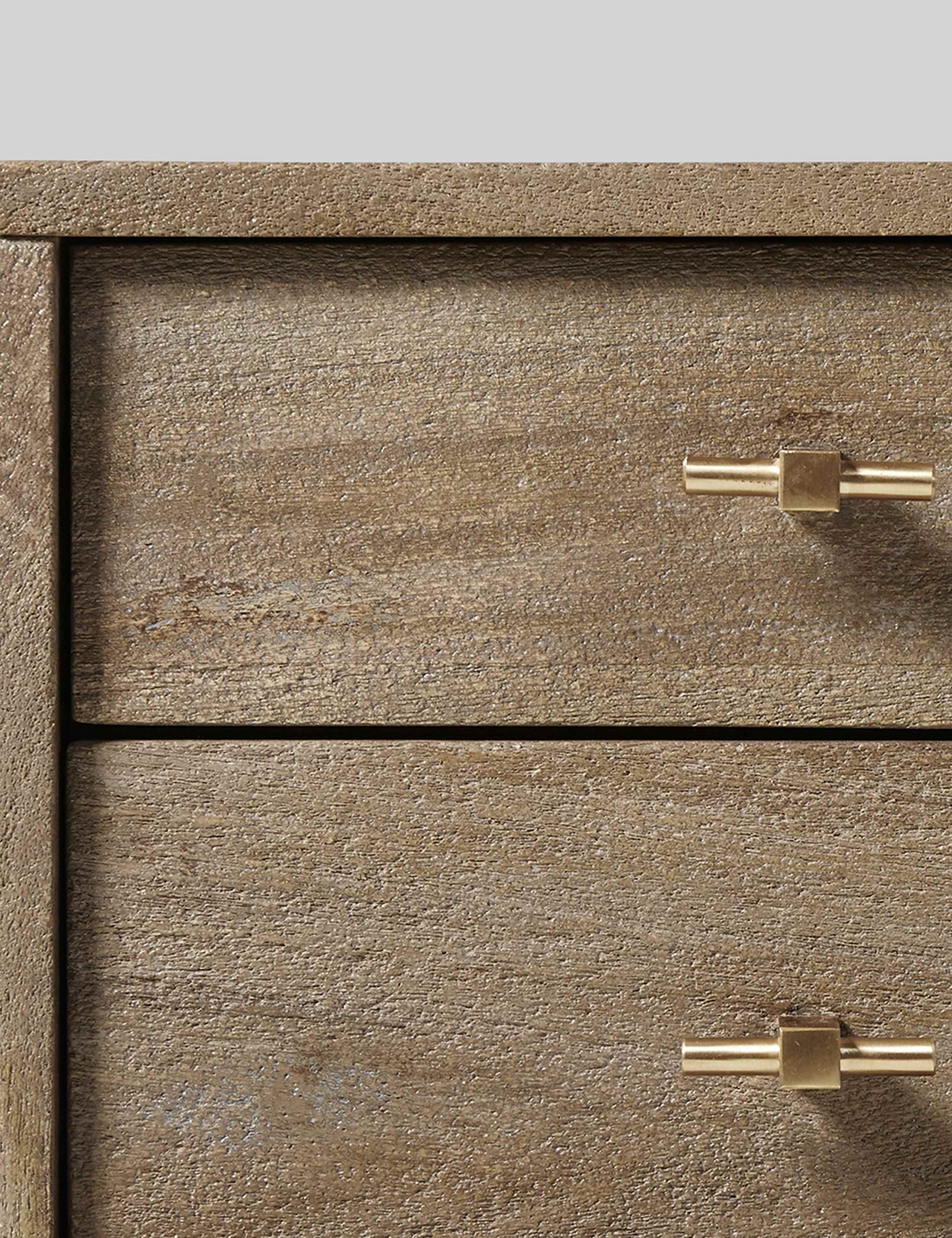 Verne Mango Wood 2 Drawer Bedside Table 4 of 6
