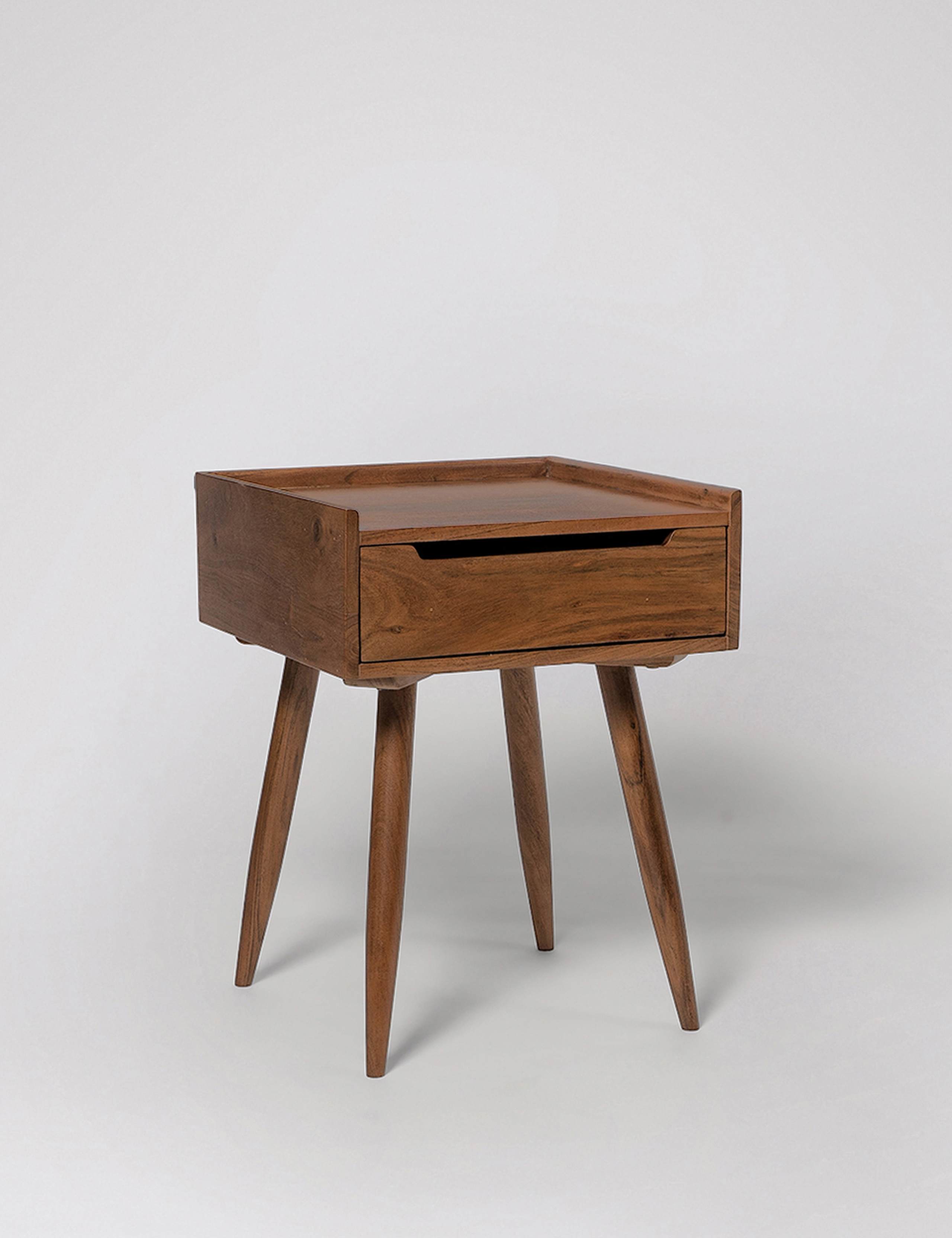 Southwark Acacia Wood Bedside Table 2 of 6