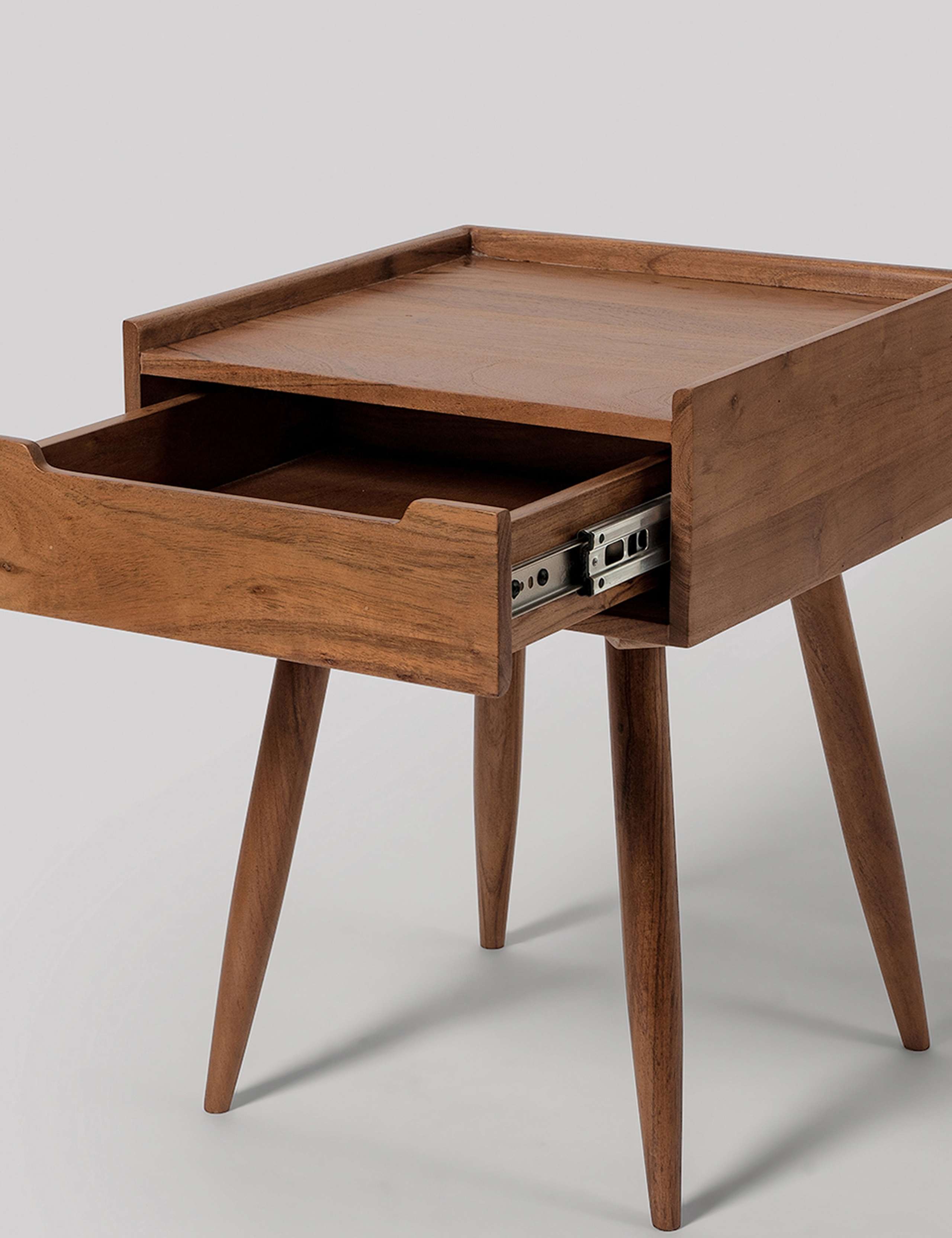 Southwark Acacia Wood Bedside Table 3 of 6
