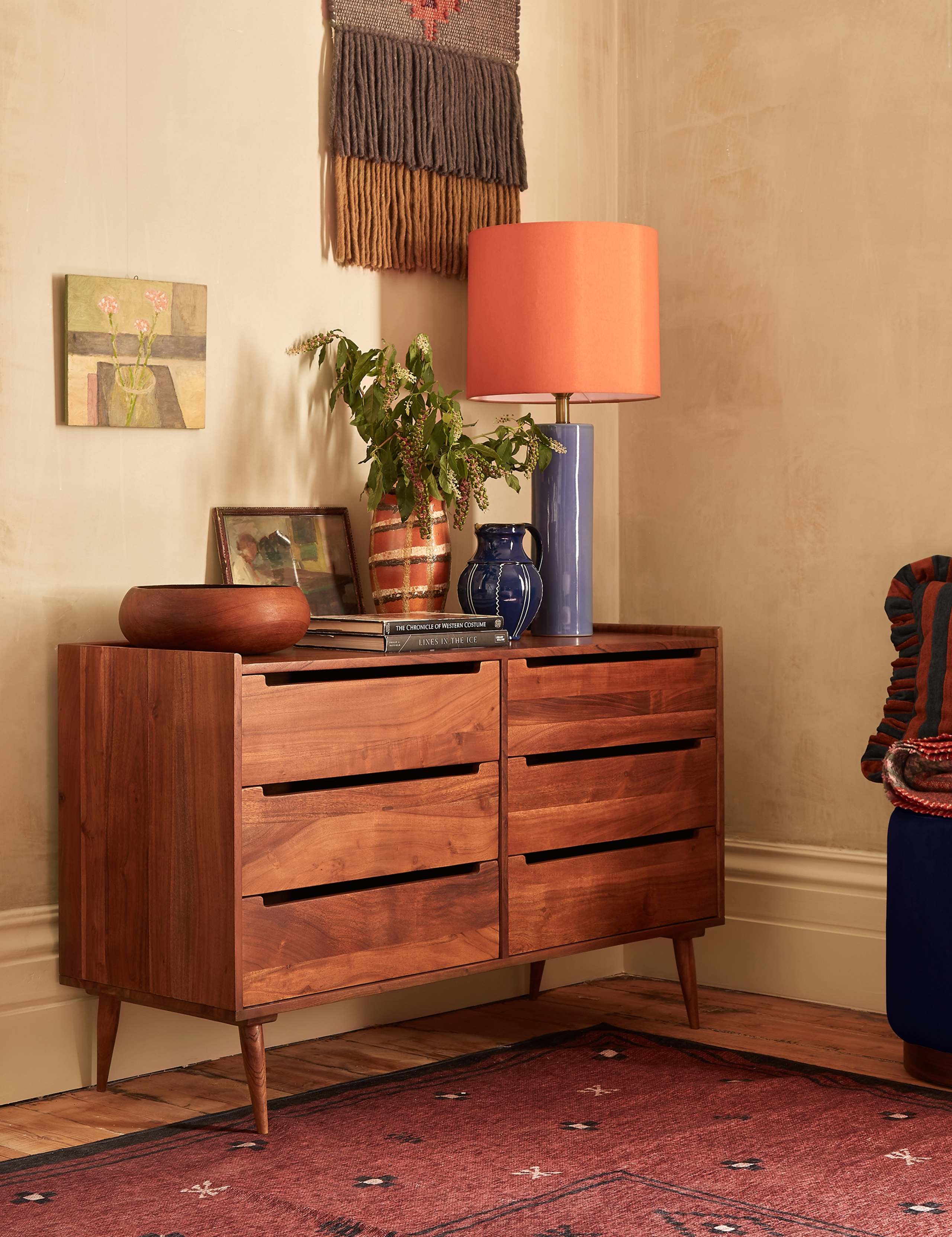 Southwark Acacia Wood 6 Drawer Chest 5 of 6