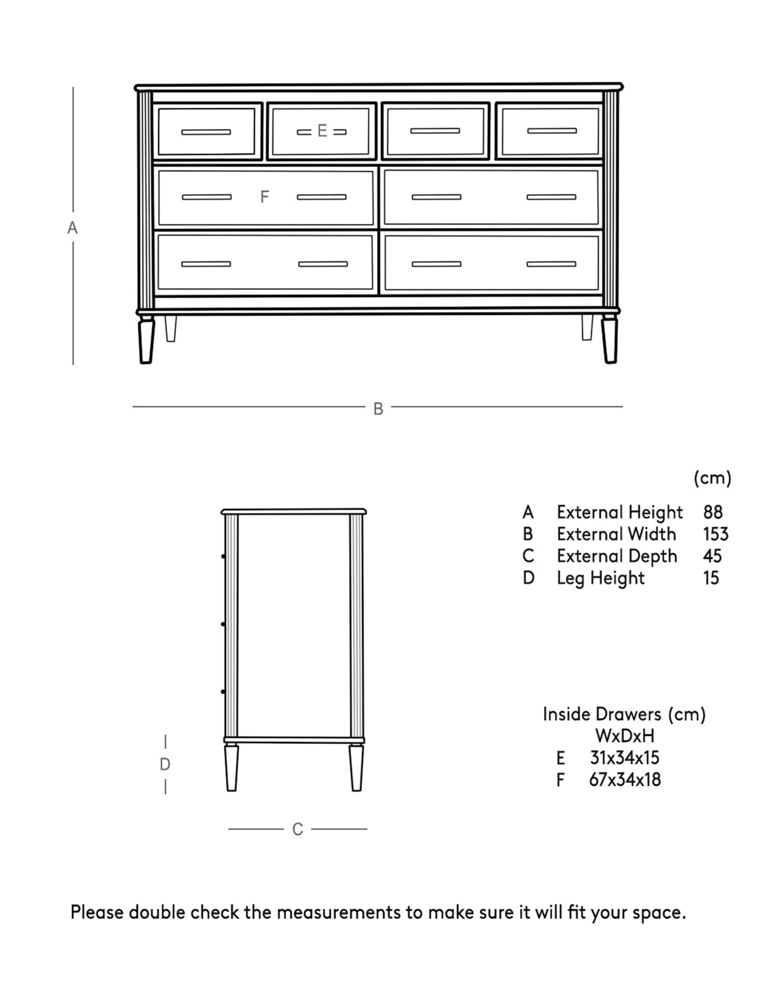Claudine 8 Drawer Chest 6 of 6