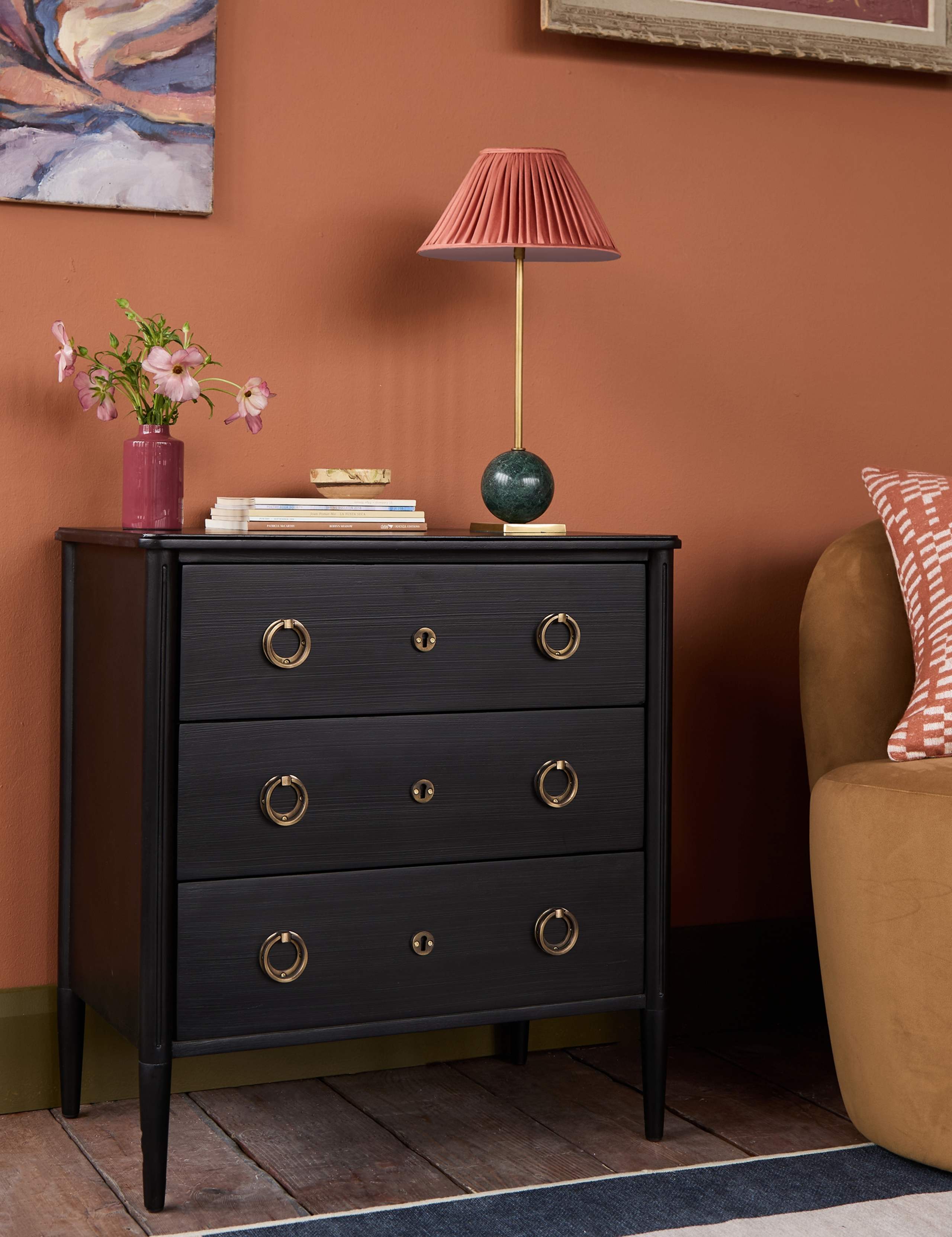 Reyna 3 Drawer Mango Wood Drawer Chest 5 of 6