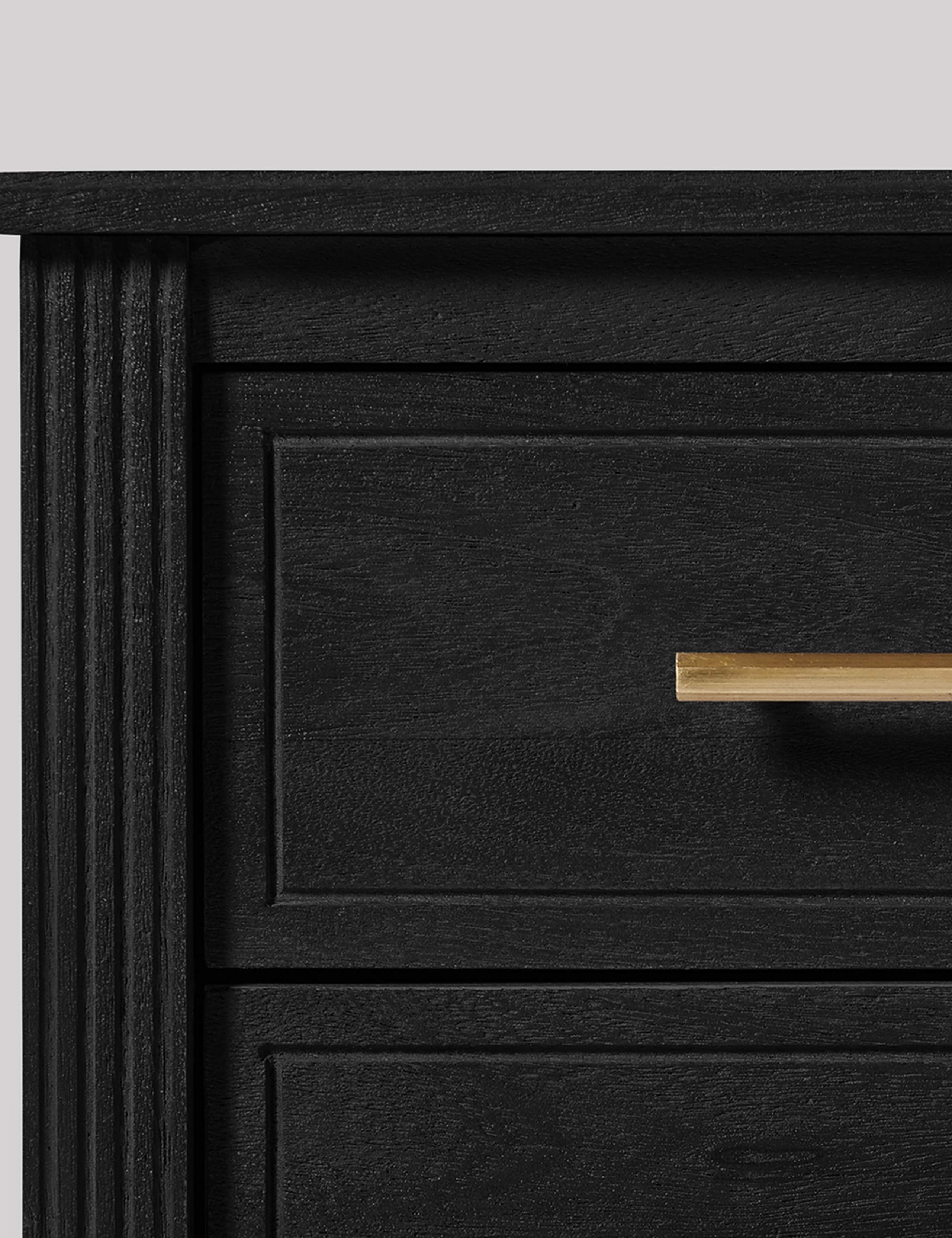 Claudine Mango Wood 2 Drawer Bedside Table 4 of 5