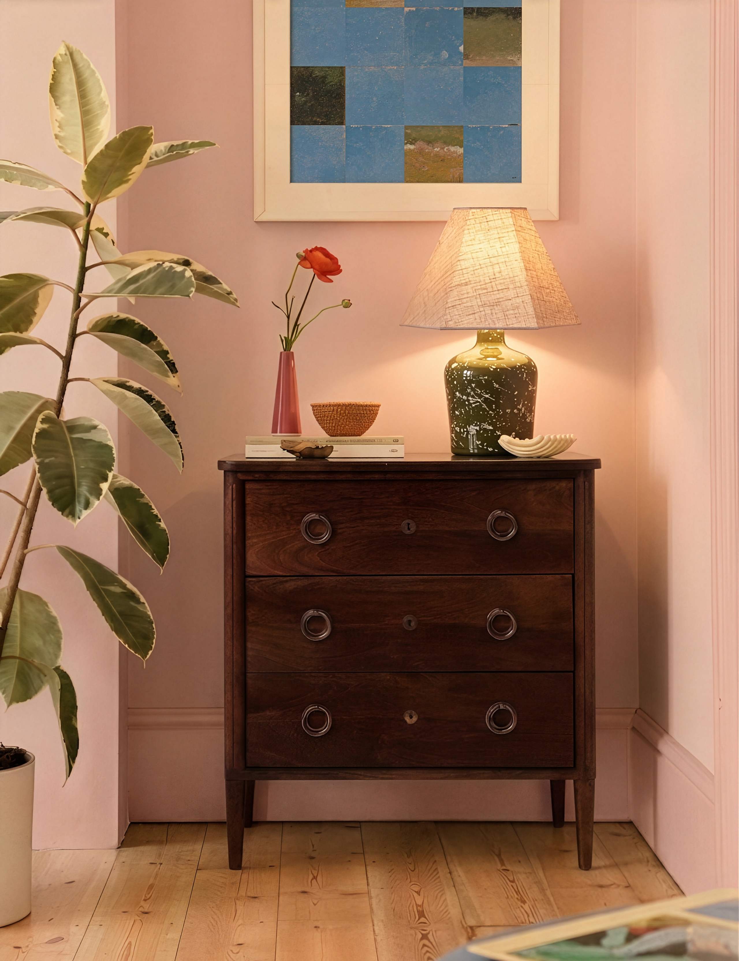 Reyna Mango Wood 3 Drawer Chest 5 of 6