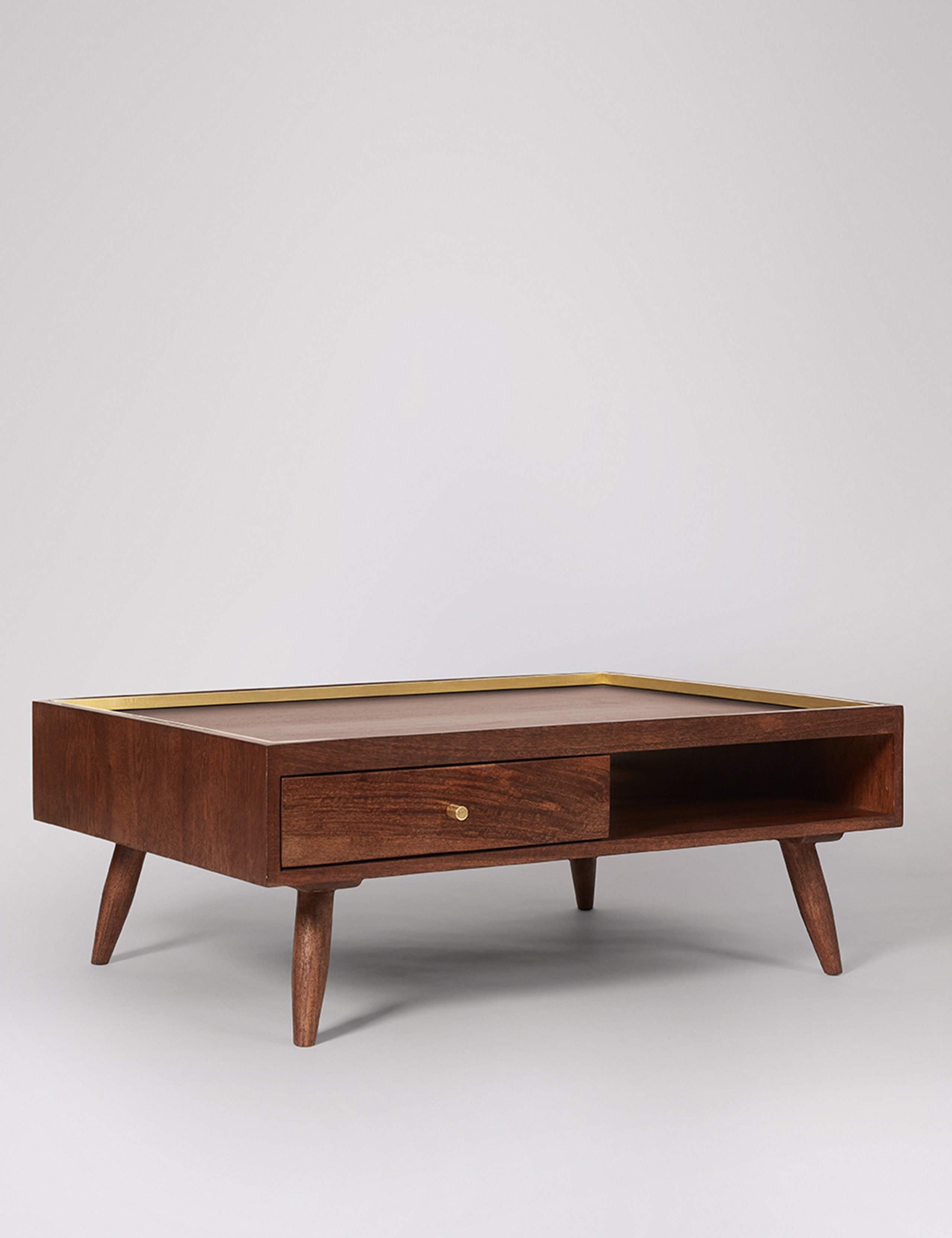 Fresco Mango Wood 1 Drawer Coffee Table 4 of 5