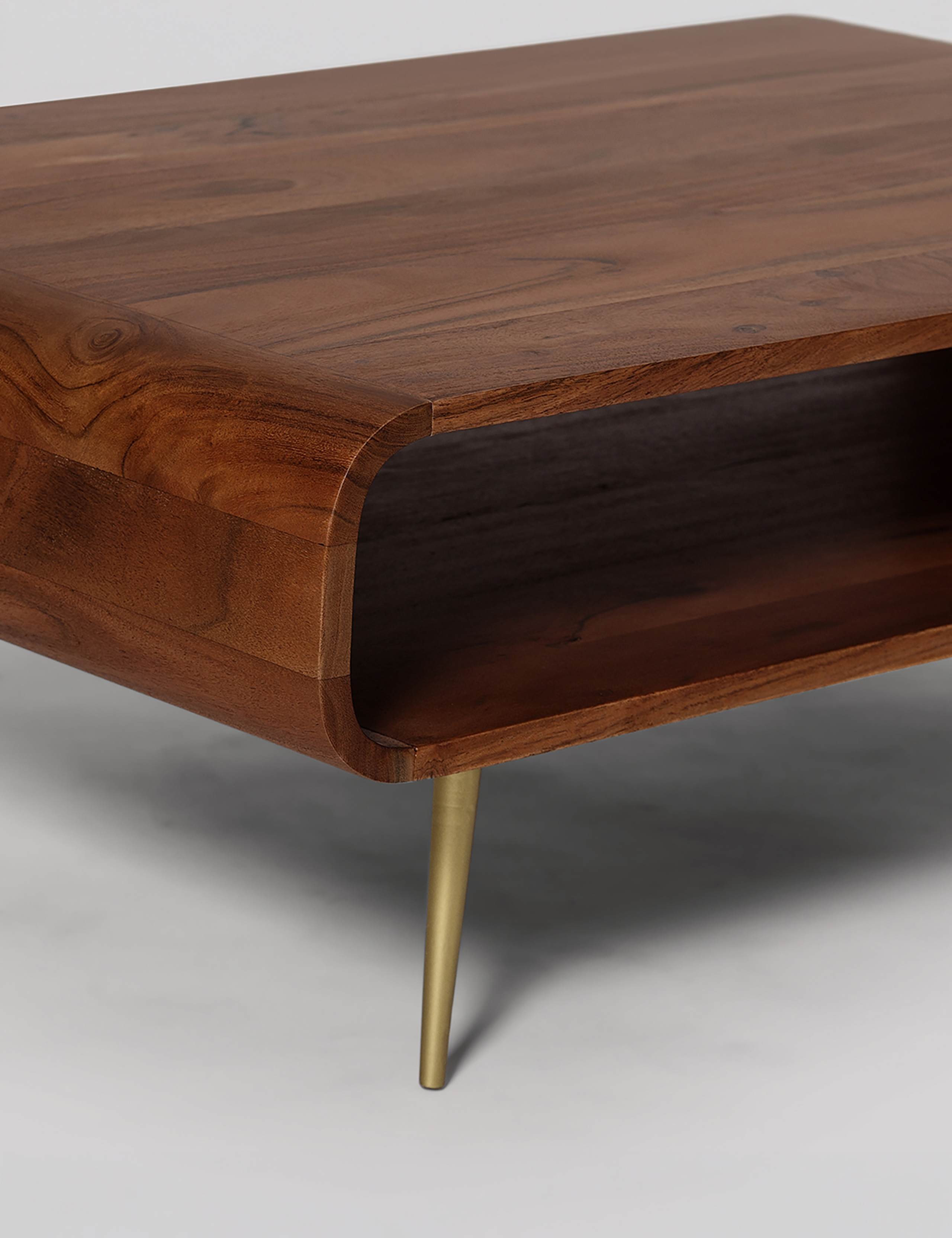 Harring Acacia Wood Coffee Table 2 of 6