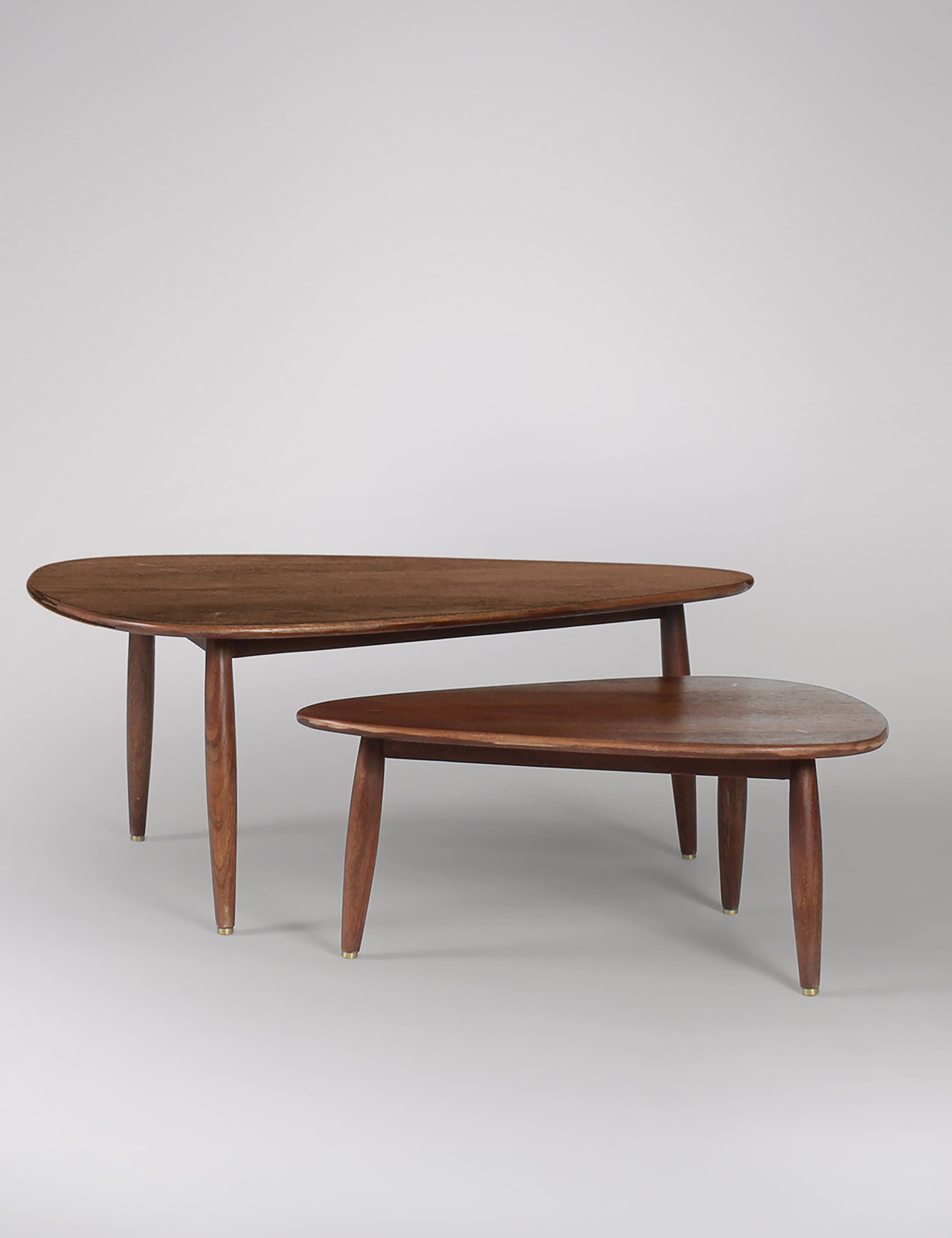 Abel Mango Wood Nesting Coffee Tables 3 of 5