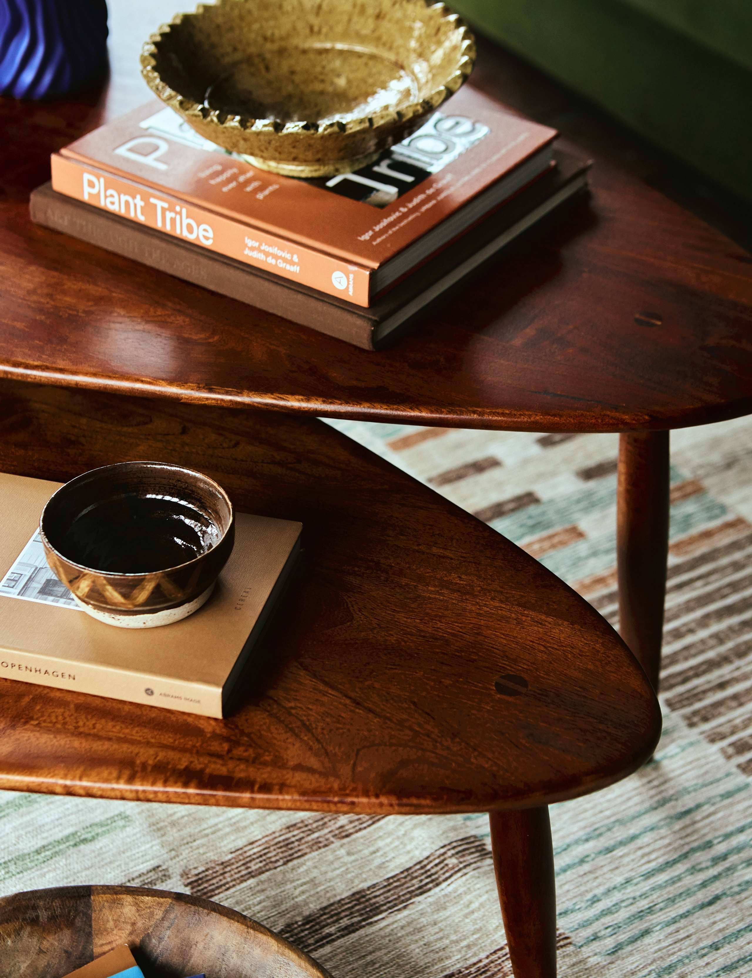 Abel Mango Wood Nesting Coffee Tables 4 of 5