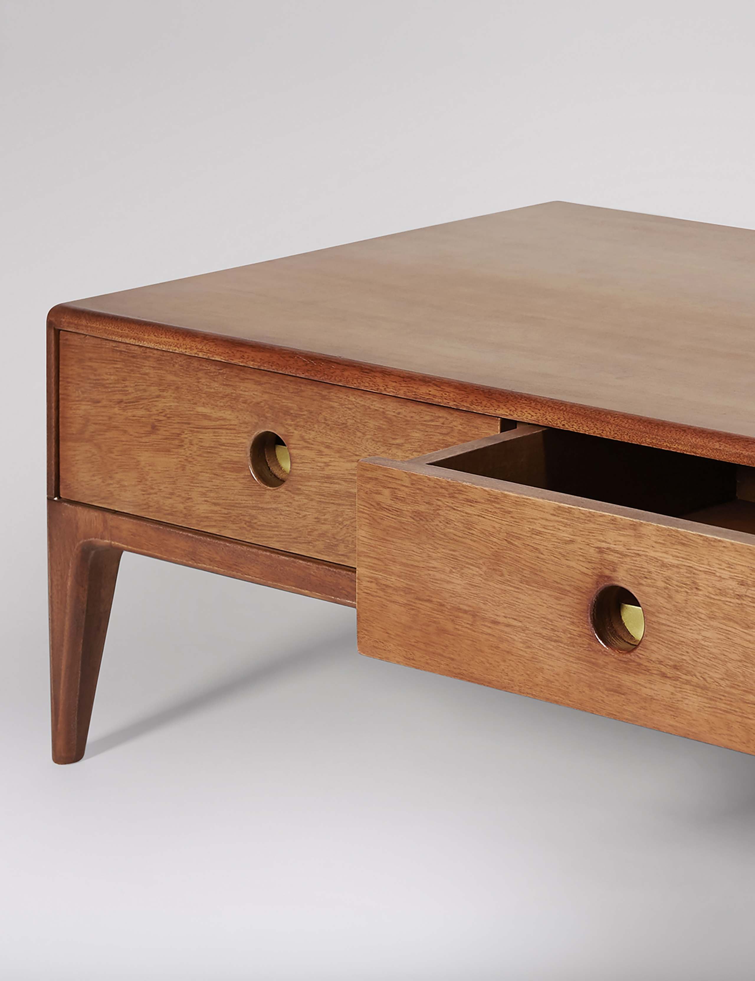 Nyhavn Mango Wood 2 Drawer Coffee Table 2 of 6