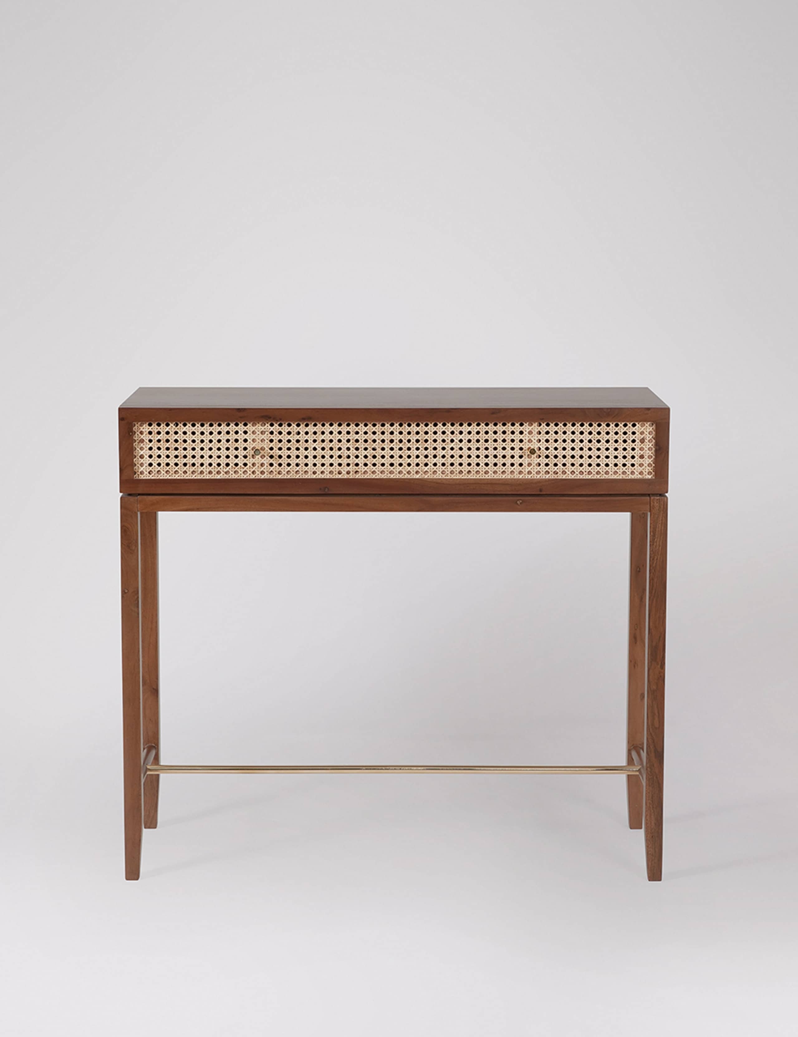 Raphia Acacia Wood Console Table 1 of 6