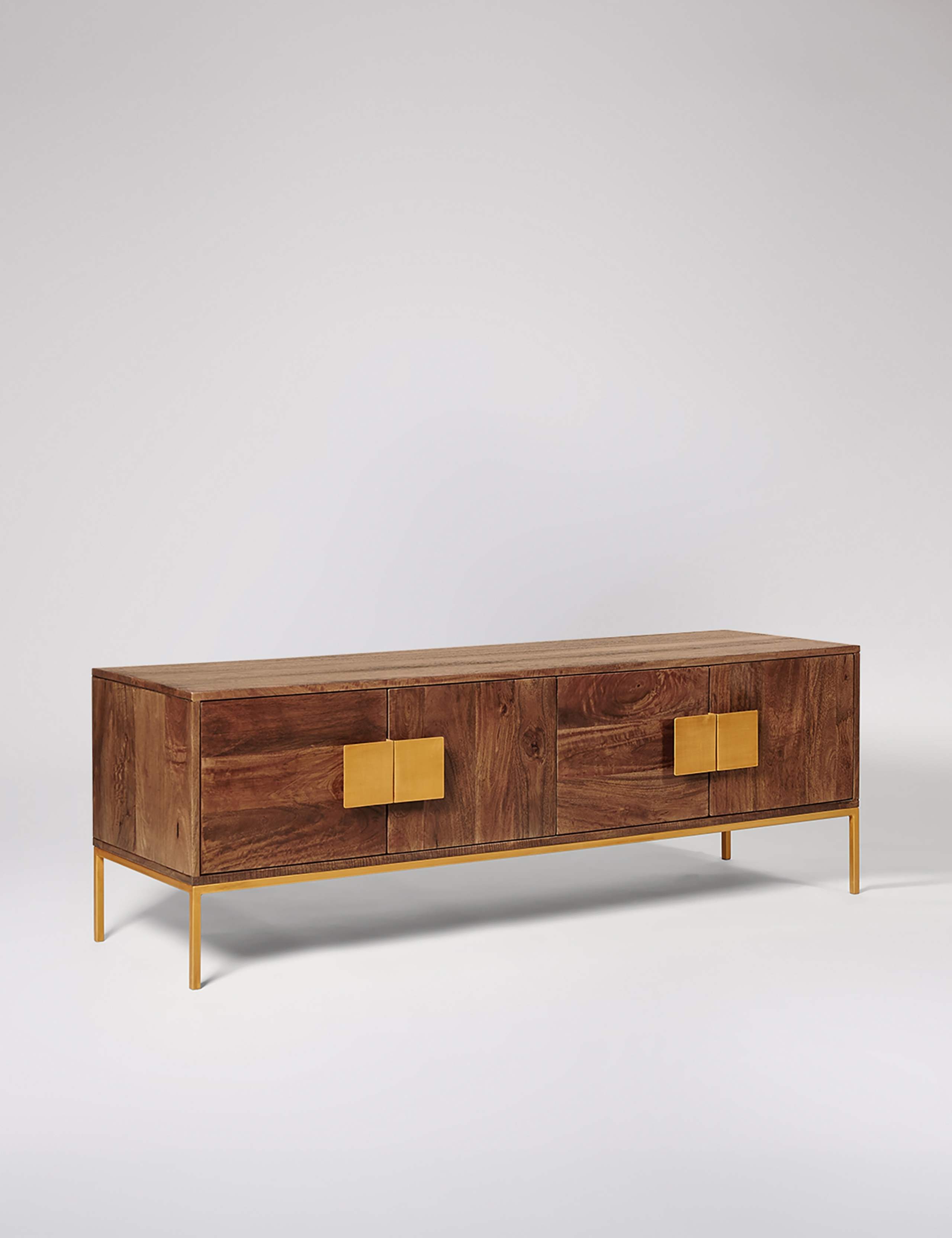 Banner Mango Wood 4 Door TV Unit 2 of 6