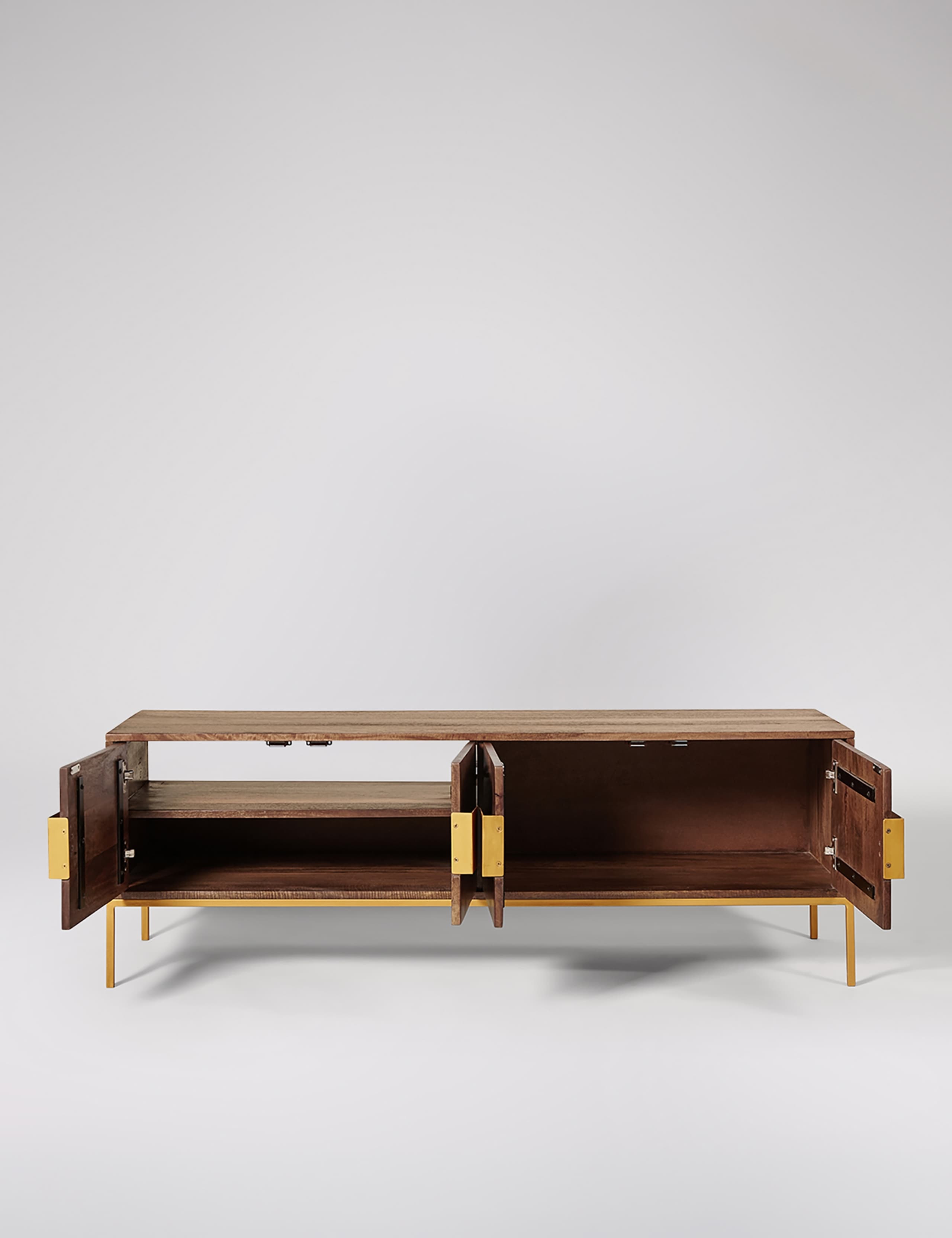 Banner Mango Wood 4 Door TV Unit 3 of 6