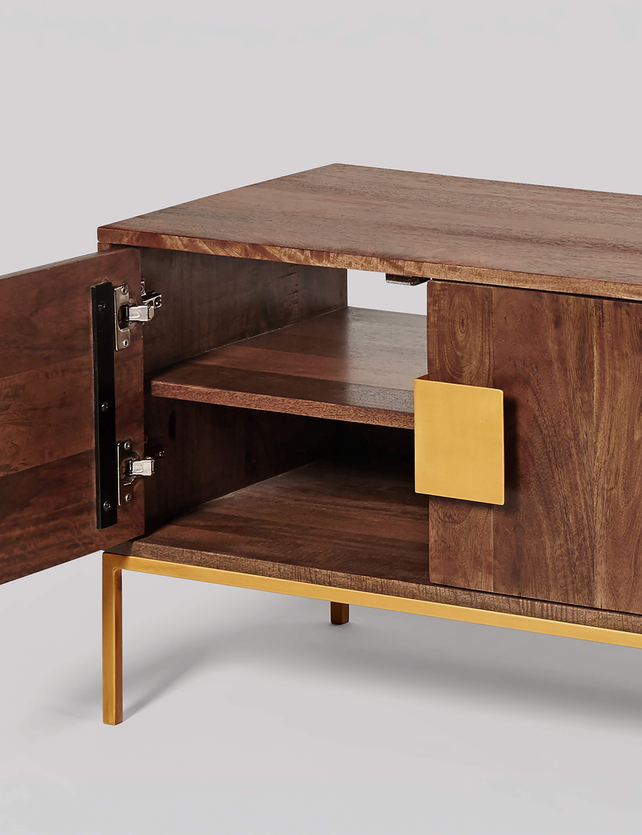Banner Mango Wood 4 Door TV Unit 4 of 6