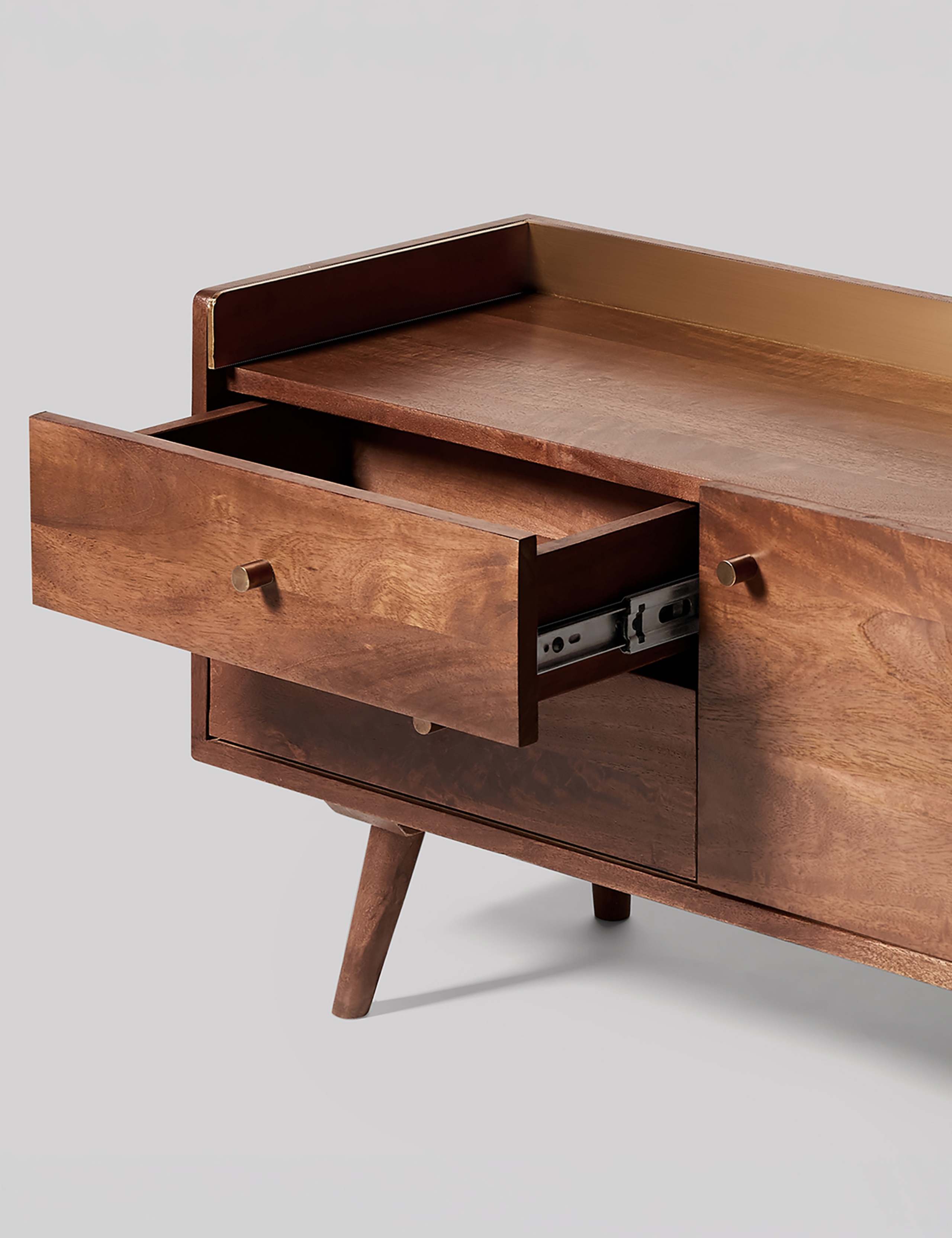 Fresco Mango Wood 2 Door TV Unit 3 of 5