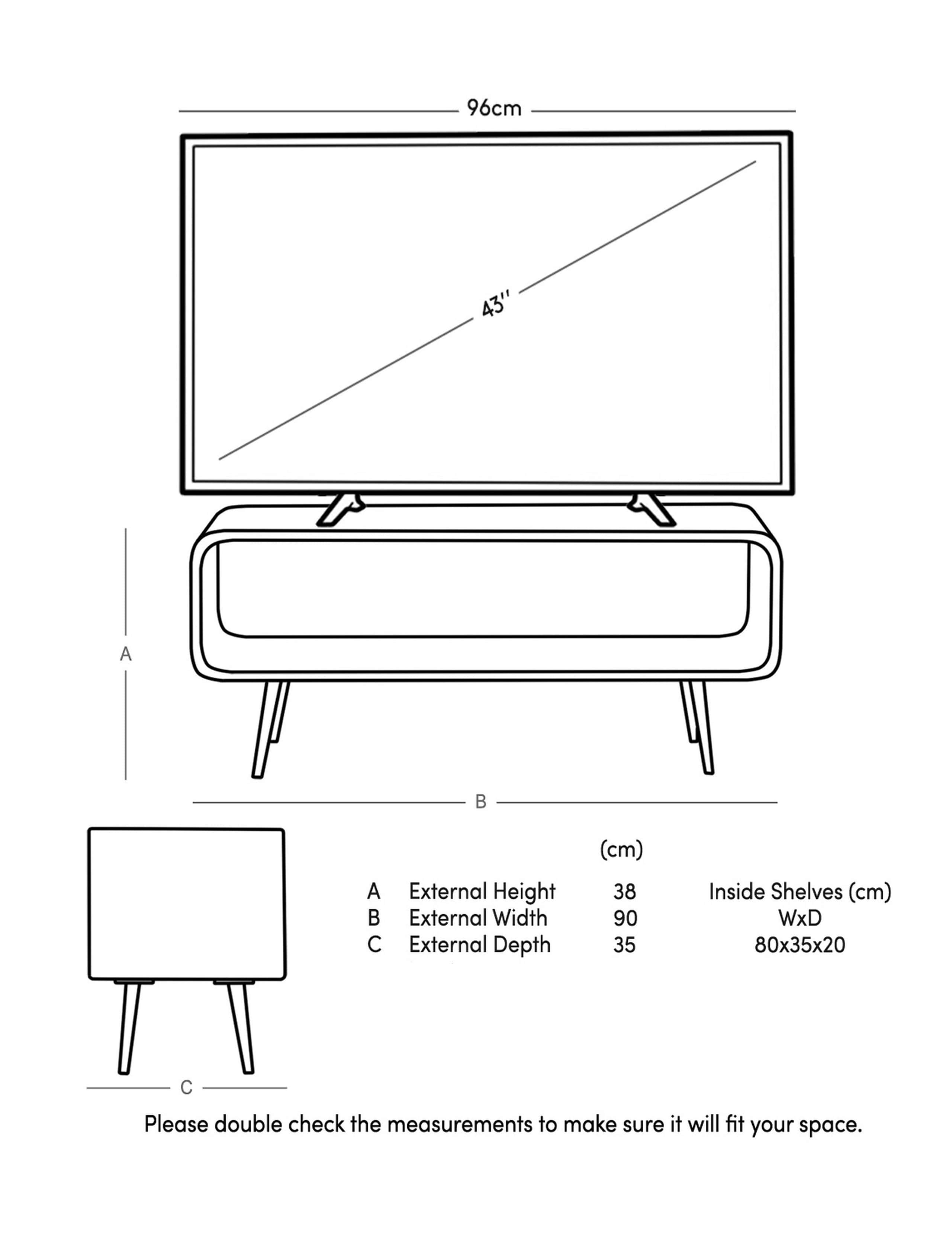 Harring Acacia Wood Media Unit 5 of 5