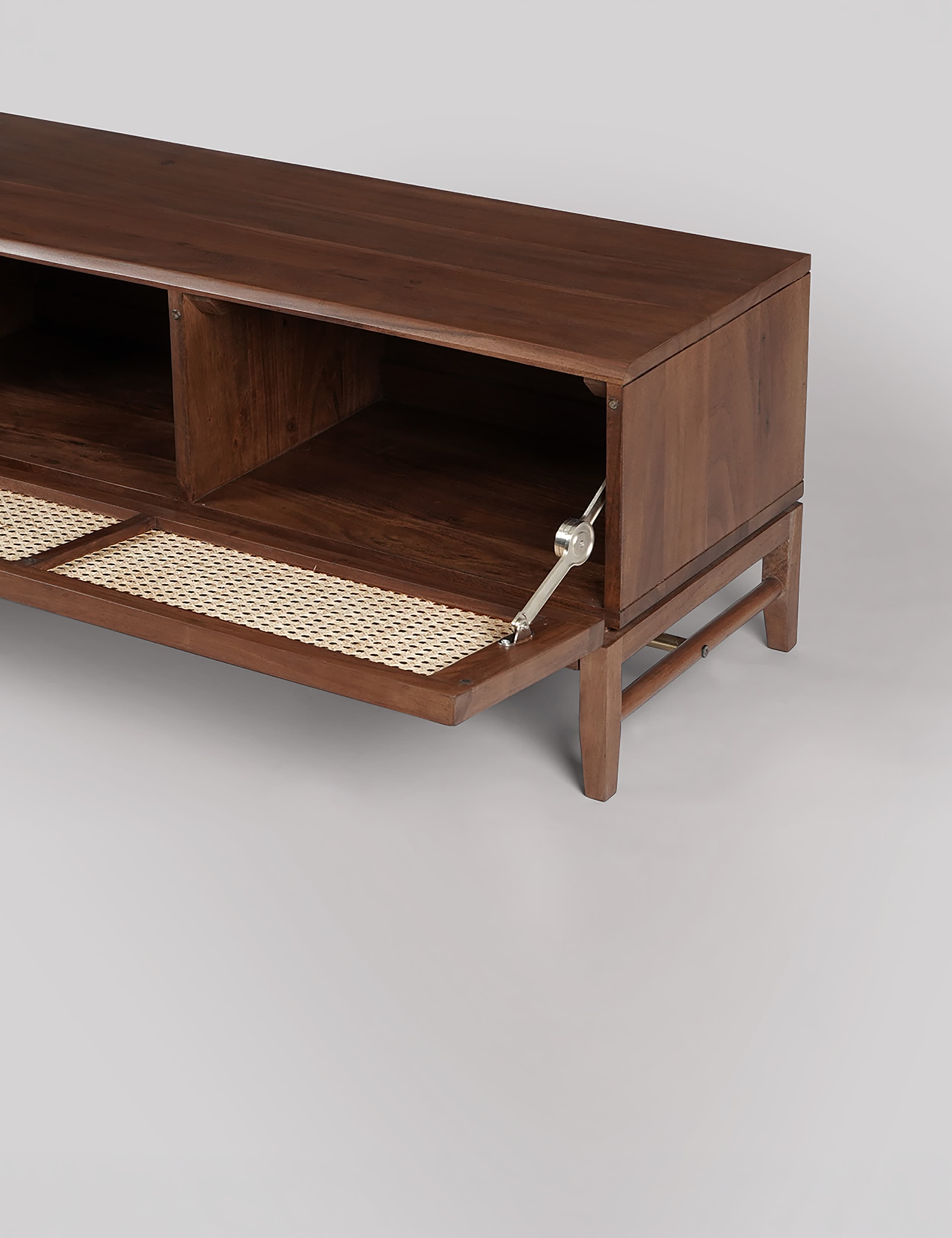 Raphia Rattan 1 Door Media Unit 4 of 6