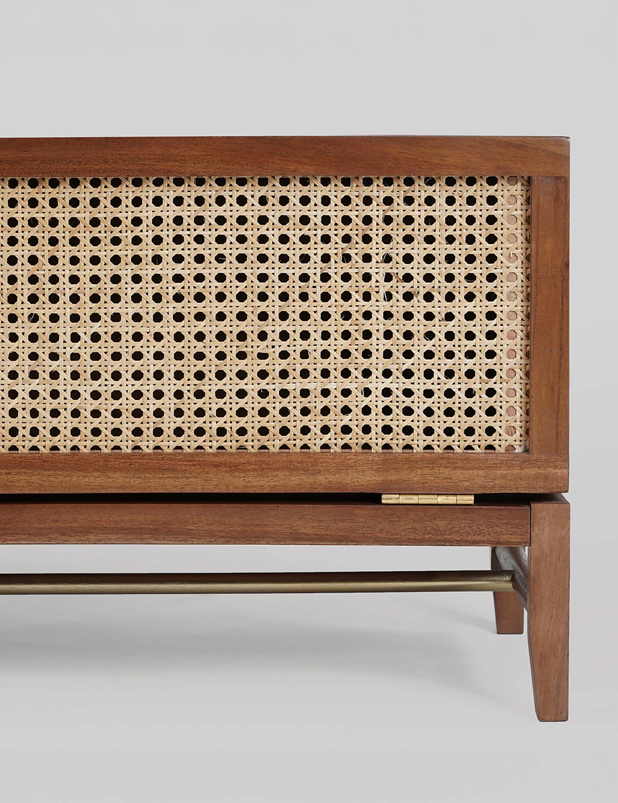 Raphia Rattan 1 Door Media Unit 5 of 6