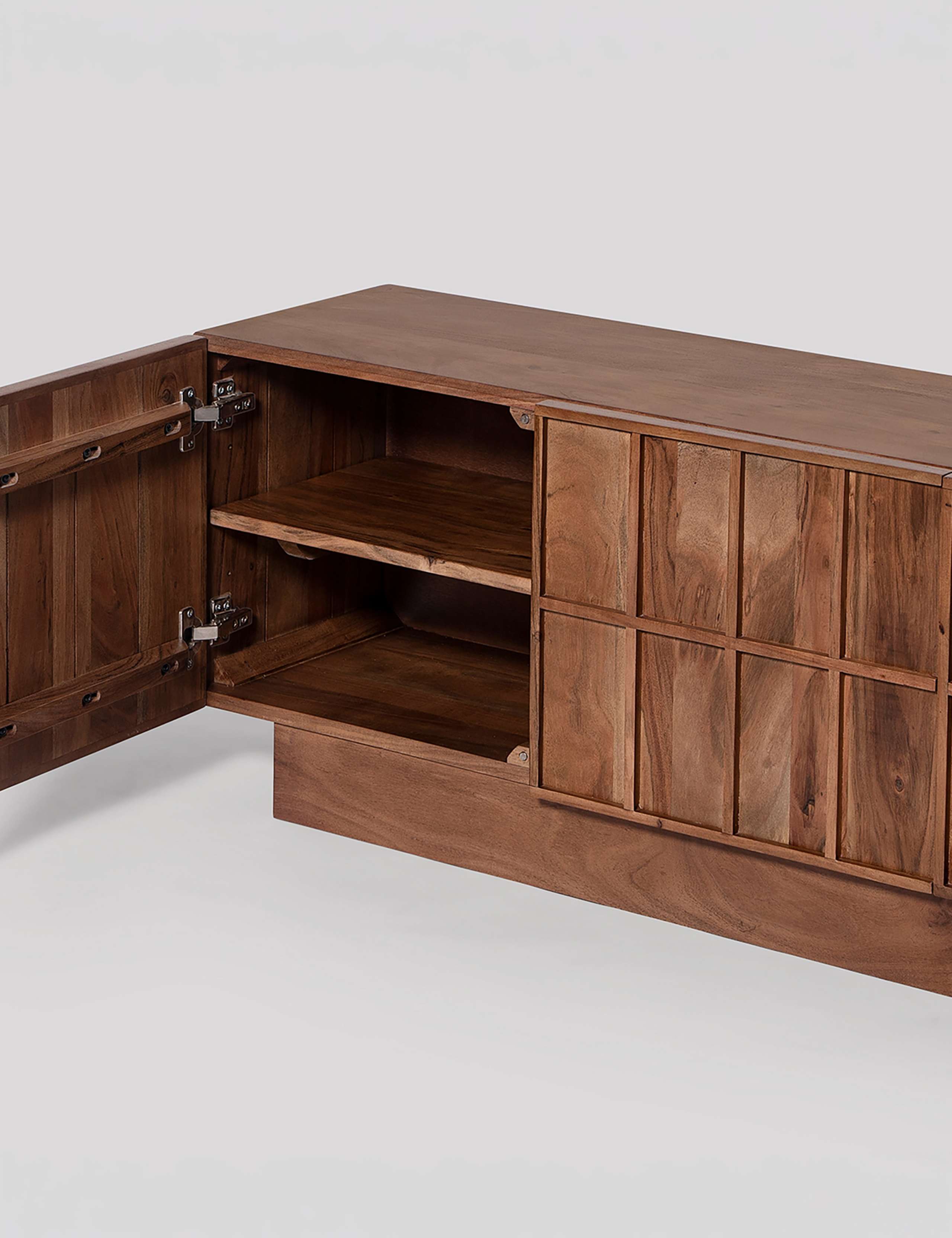 Sandon Acacia Wood TV Unit 3 of 5