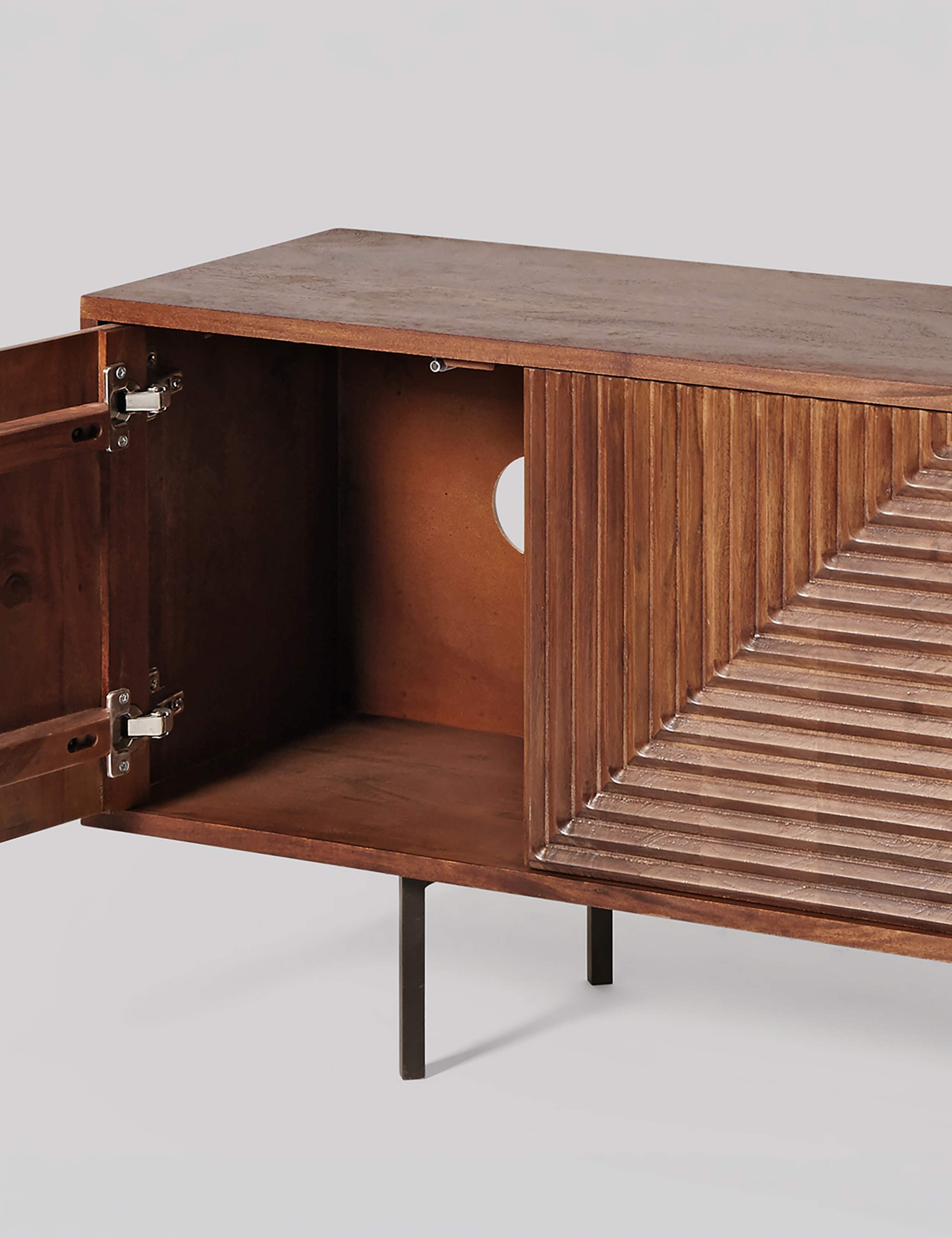 Seville Acacia Wood TV Unit 4 of 6