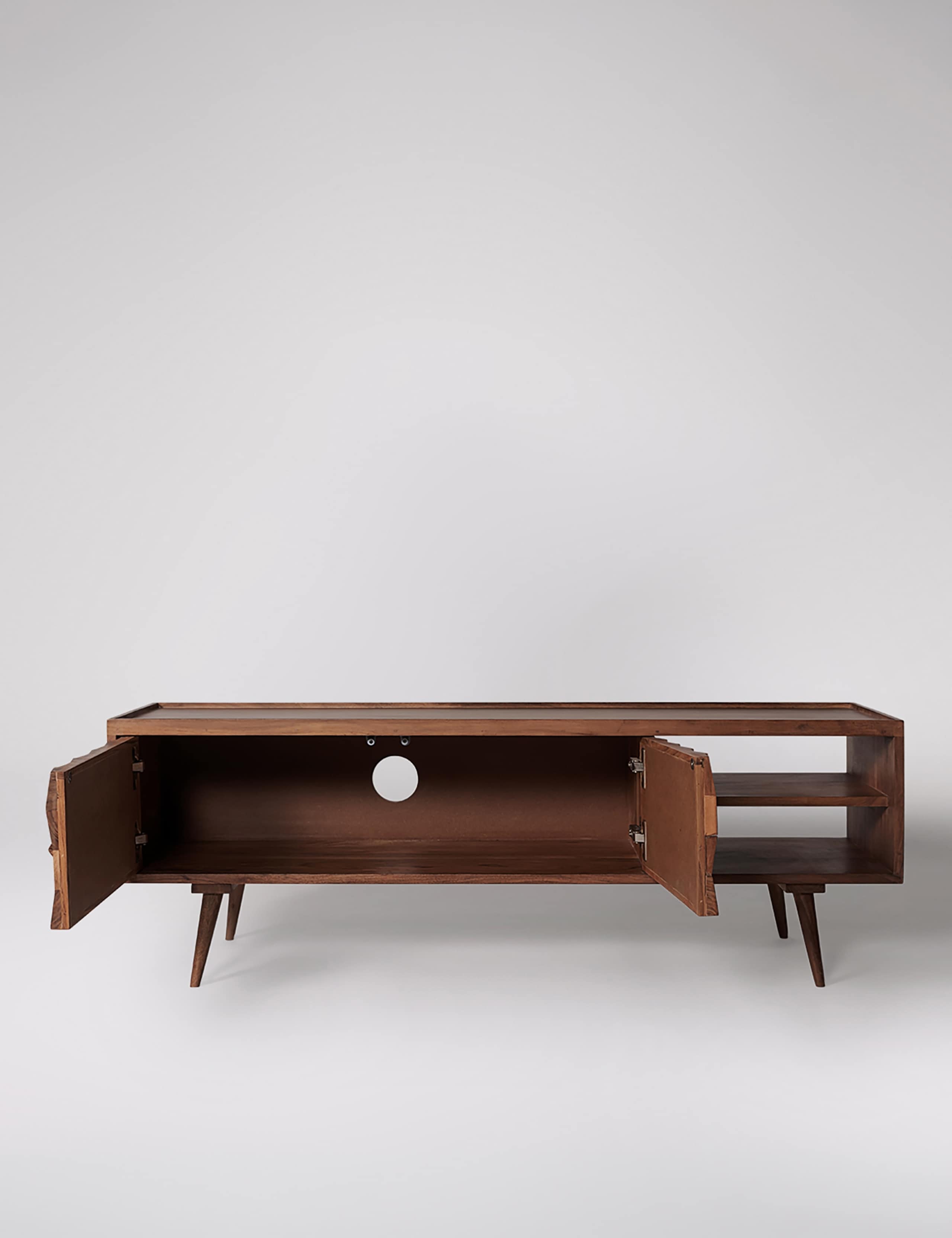 Terning Acacia Wood 2 Door TV Unit 2 of 5