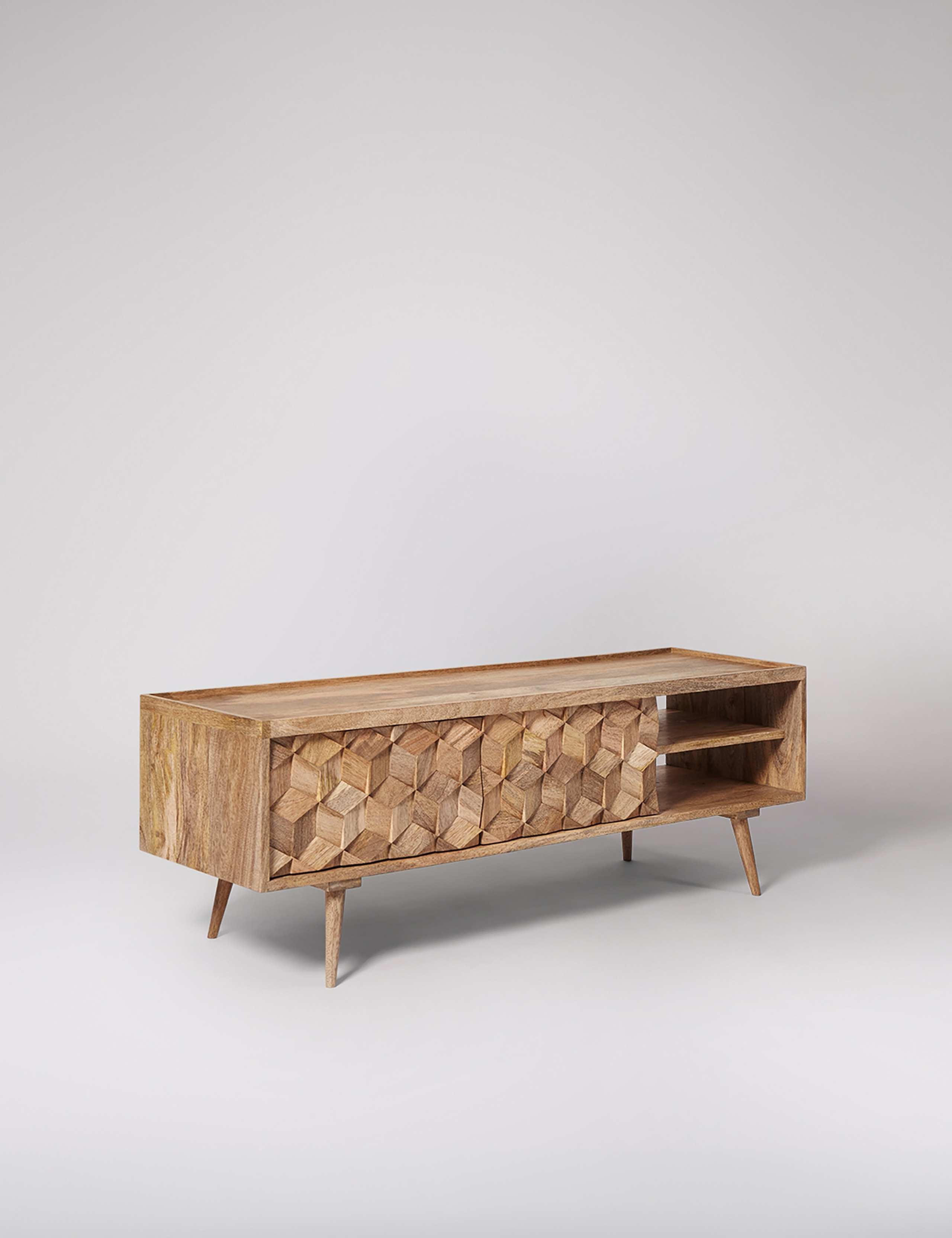 Terning Mango Wood 2 Door Media Unit 2 of 6