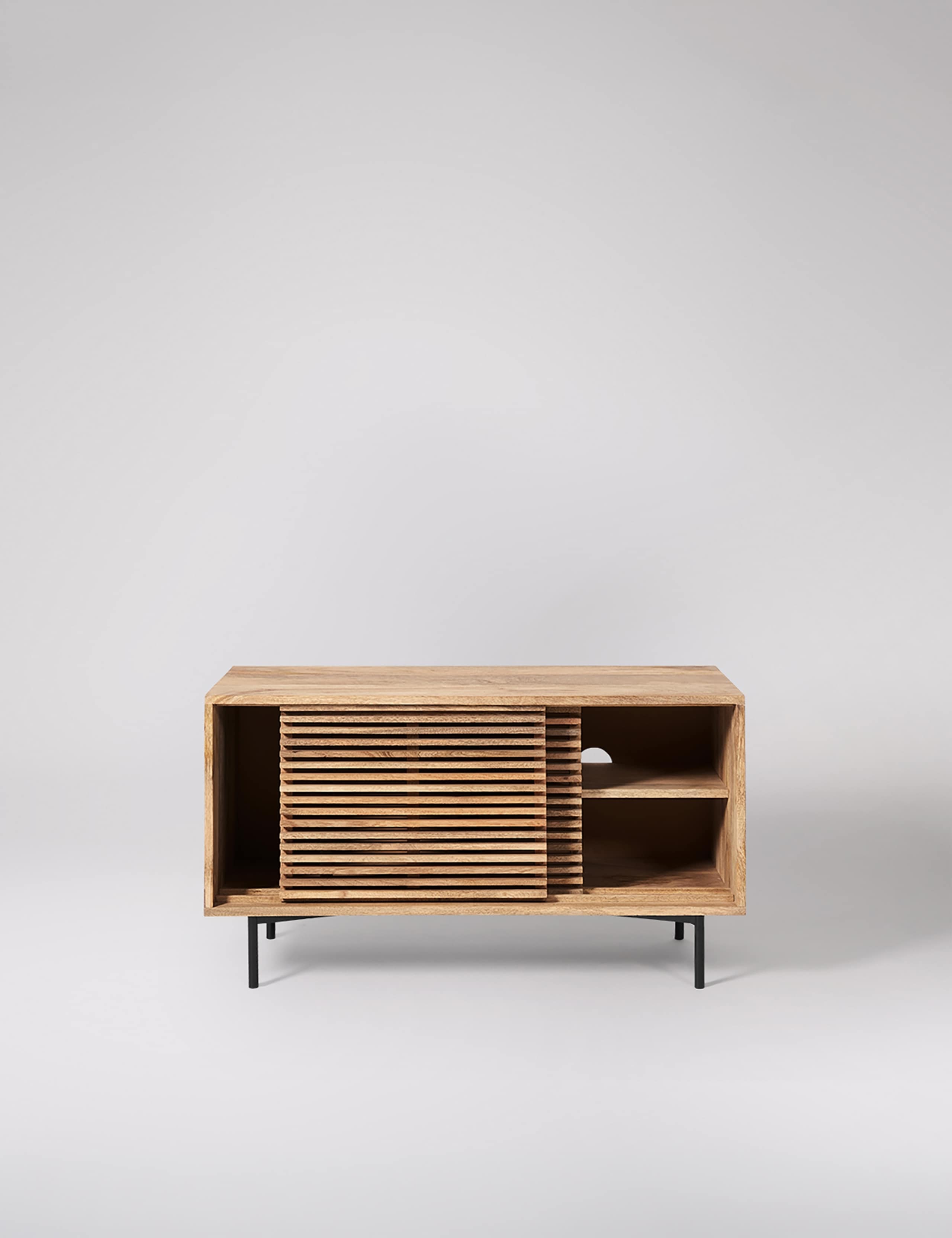 Weaving Mango Wood 2 Door Media Unit 2 of 6