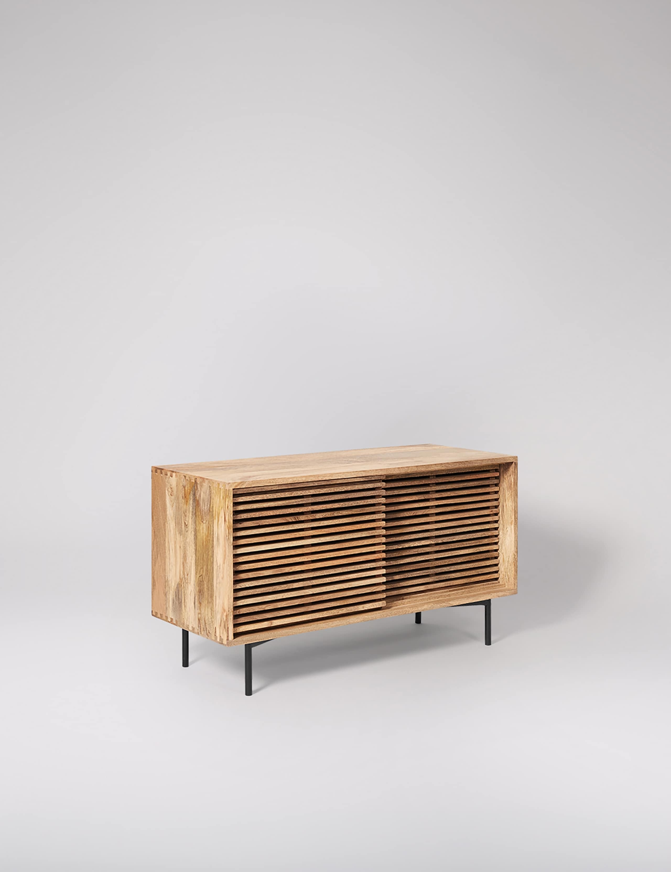 Weaving Mango Wood 2 Door Media Unit 3 of 6