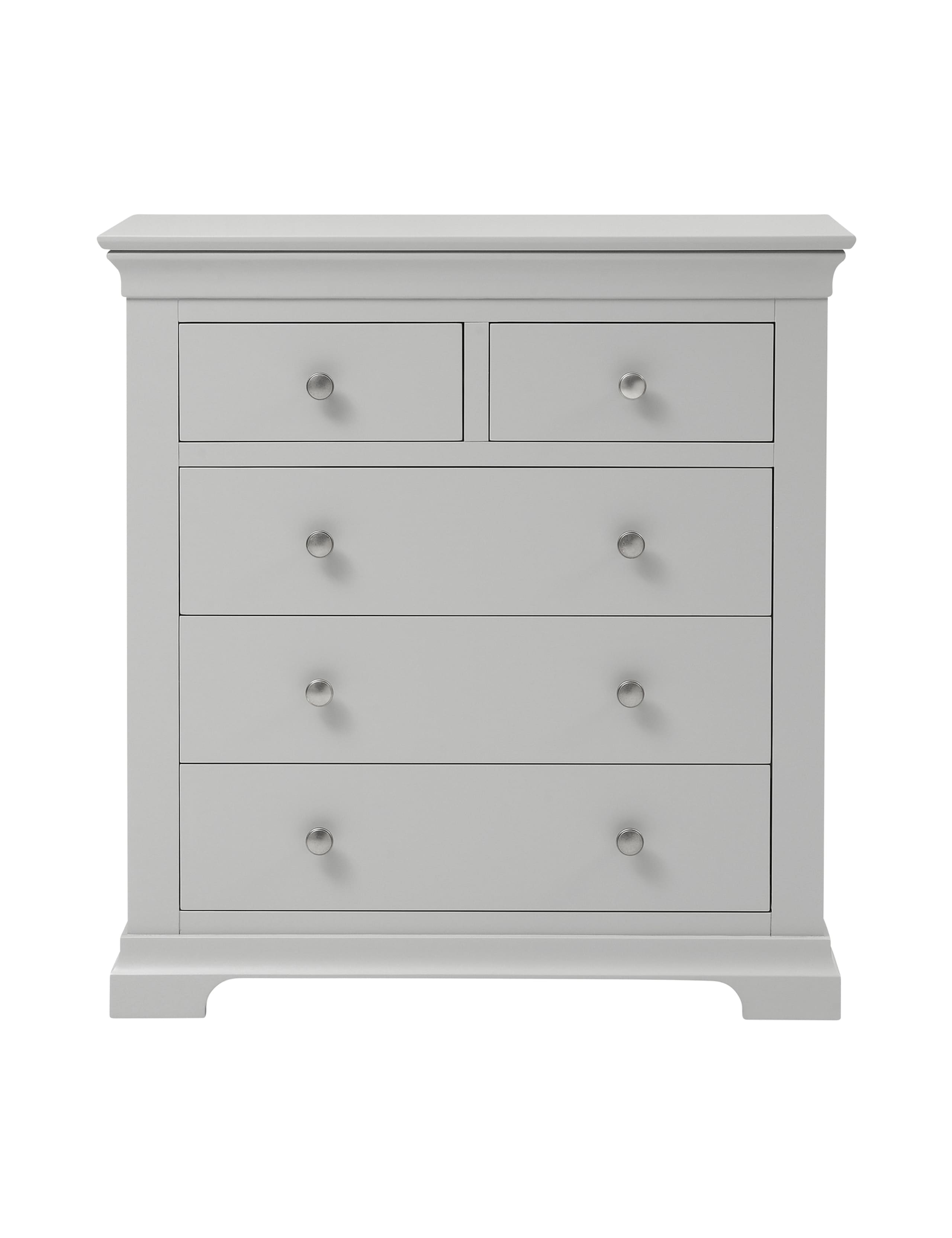 Chantilly White 5 Drawer Chest 7 of 8