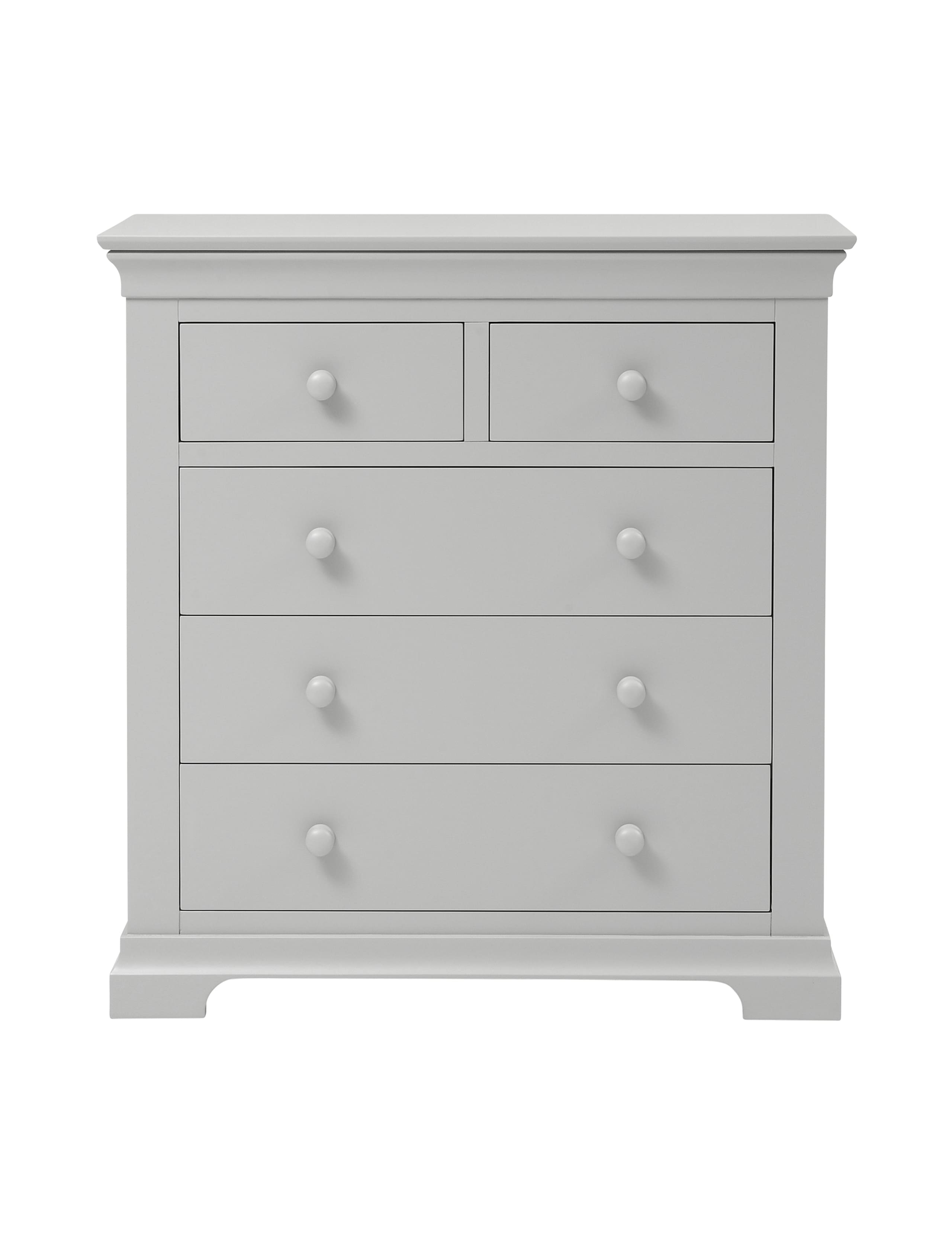 Chantilly White 5 Drawer Chest 2 of 8