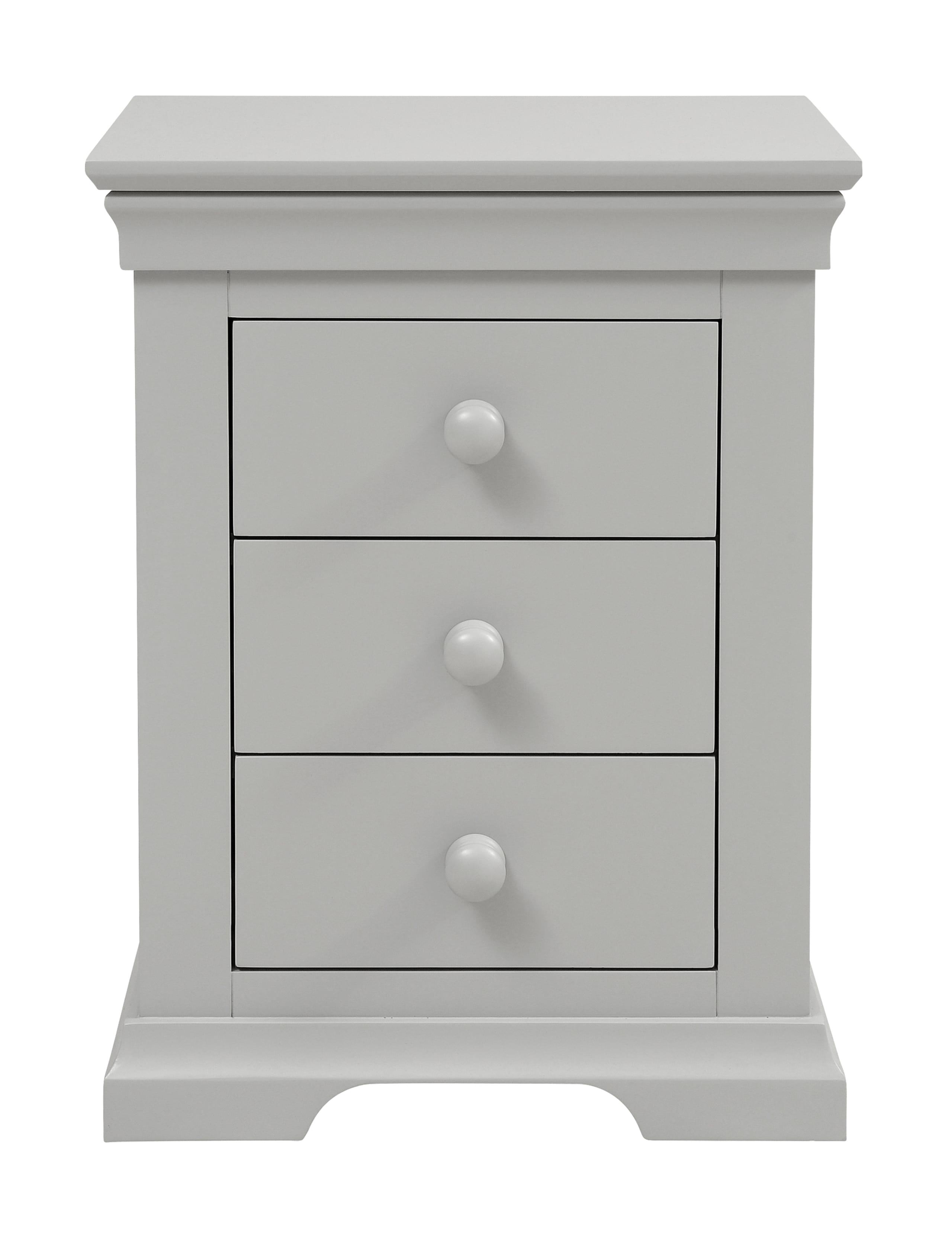Chantilly 3 Drawer Bedside Table 2 of 7